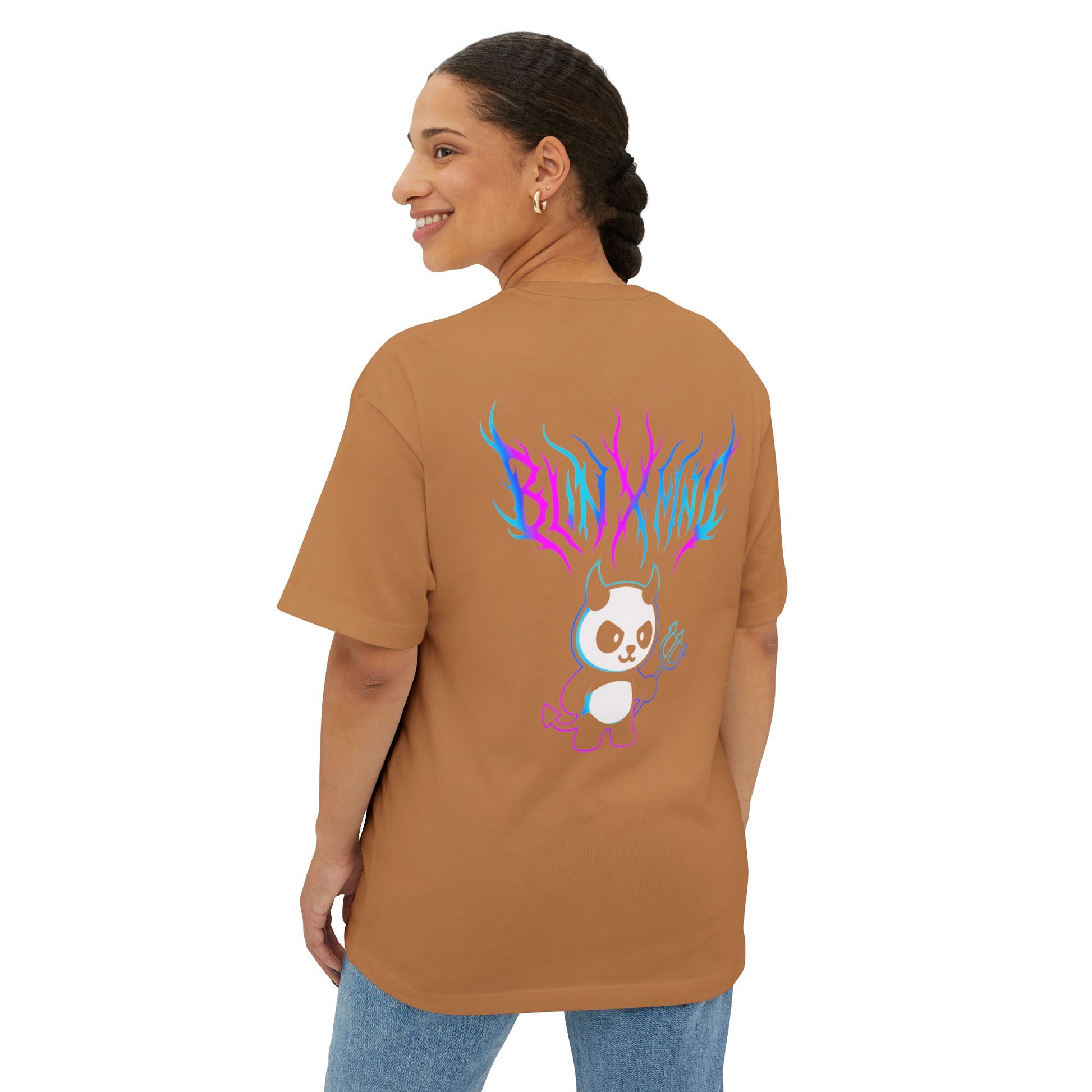 Colorful Graphic Unisex Oversized Boxy Tee, Casual Wear, Streetwear, Everyday Comfort, Unique Gift for Friends