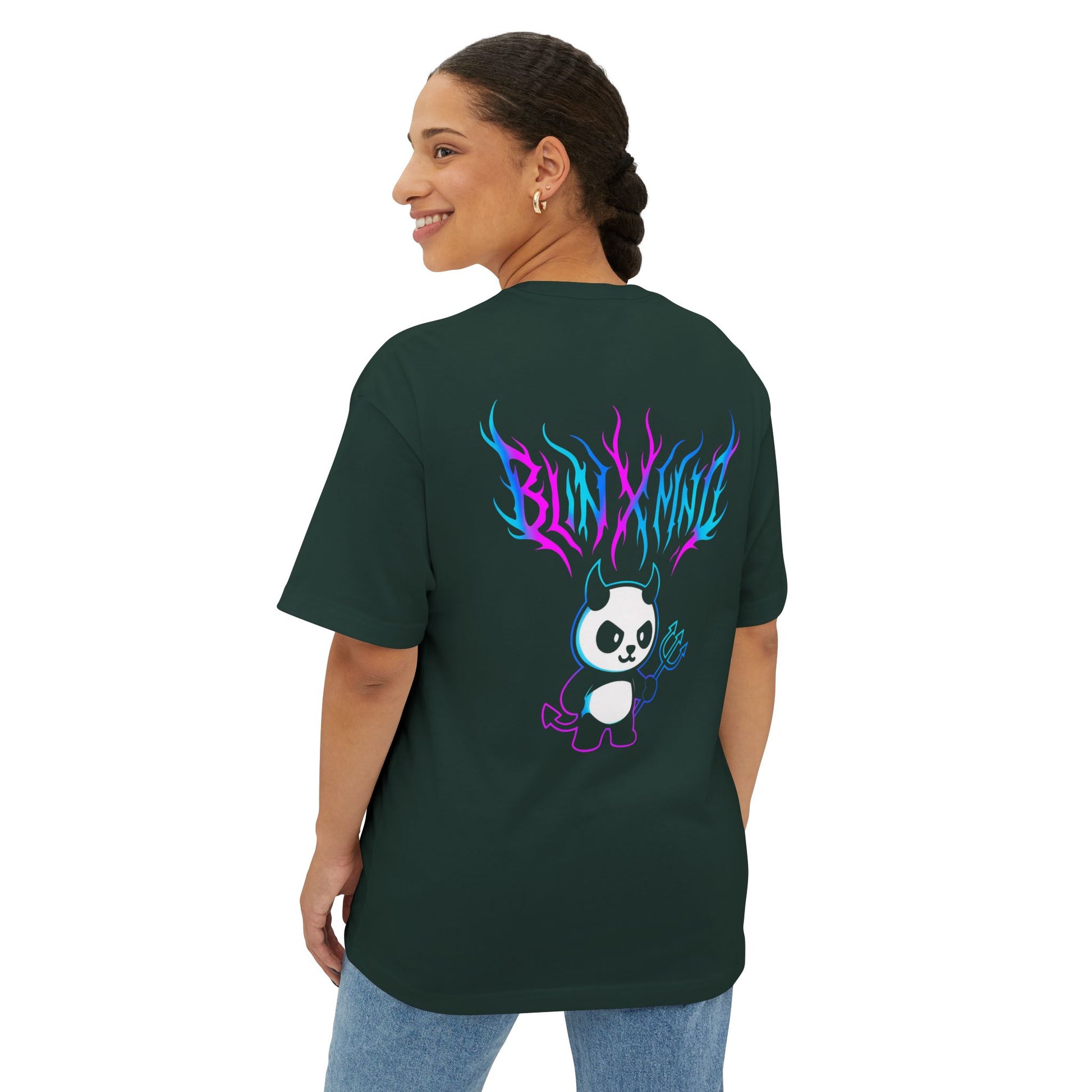 Colorful Graphic Unisex Oversized Boxy Tee, Casual Wear, Streetwear, Everyday Comfort, Unique Gift for Friends
