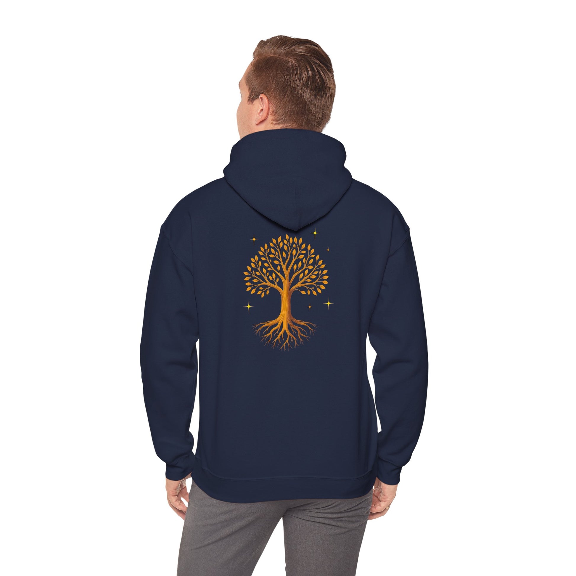 Nature-Inspired Unisex Hoodie with Tree Design | Cozy Sweatshirt for Outdoor Lovers, Casual Wear, Gifts, Eco-Friendly