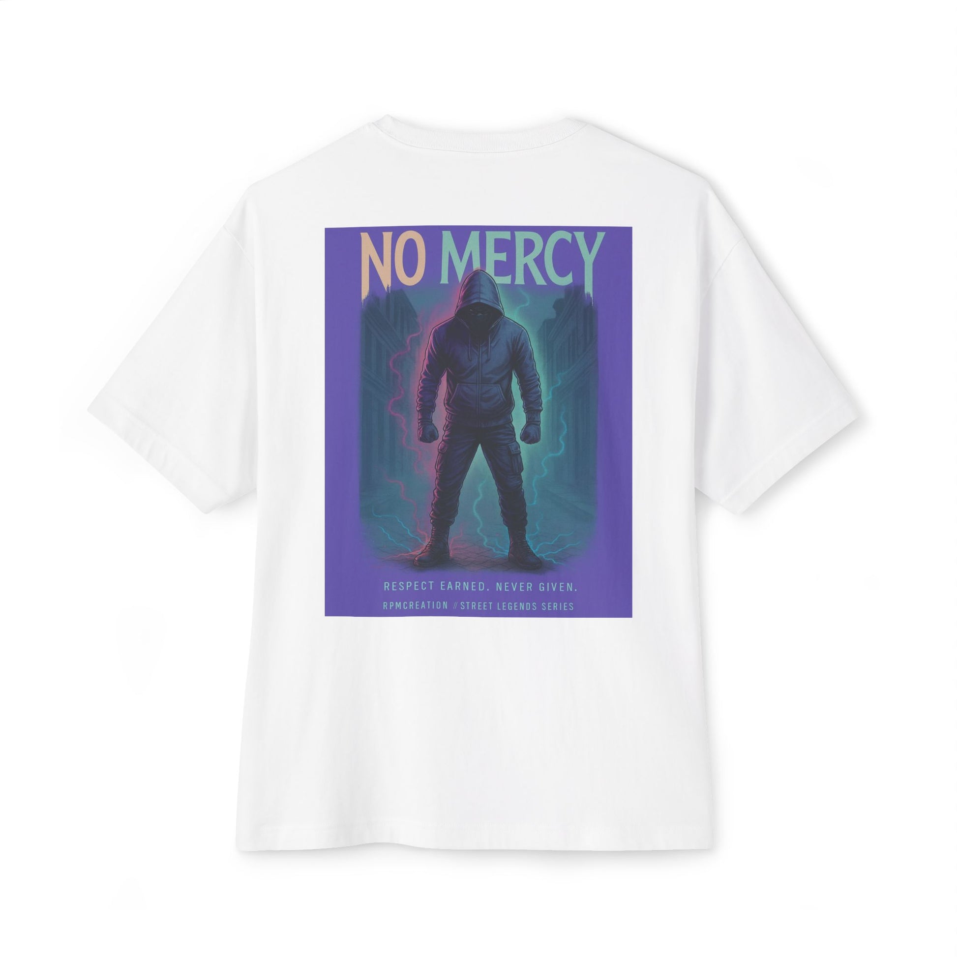 No Mercy Graphic Oversized Tee for Casual Streetwear