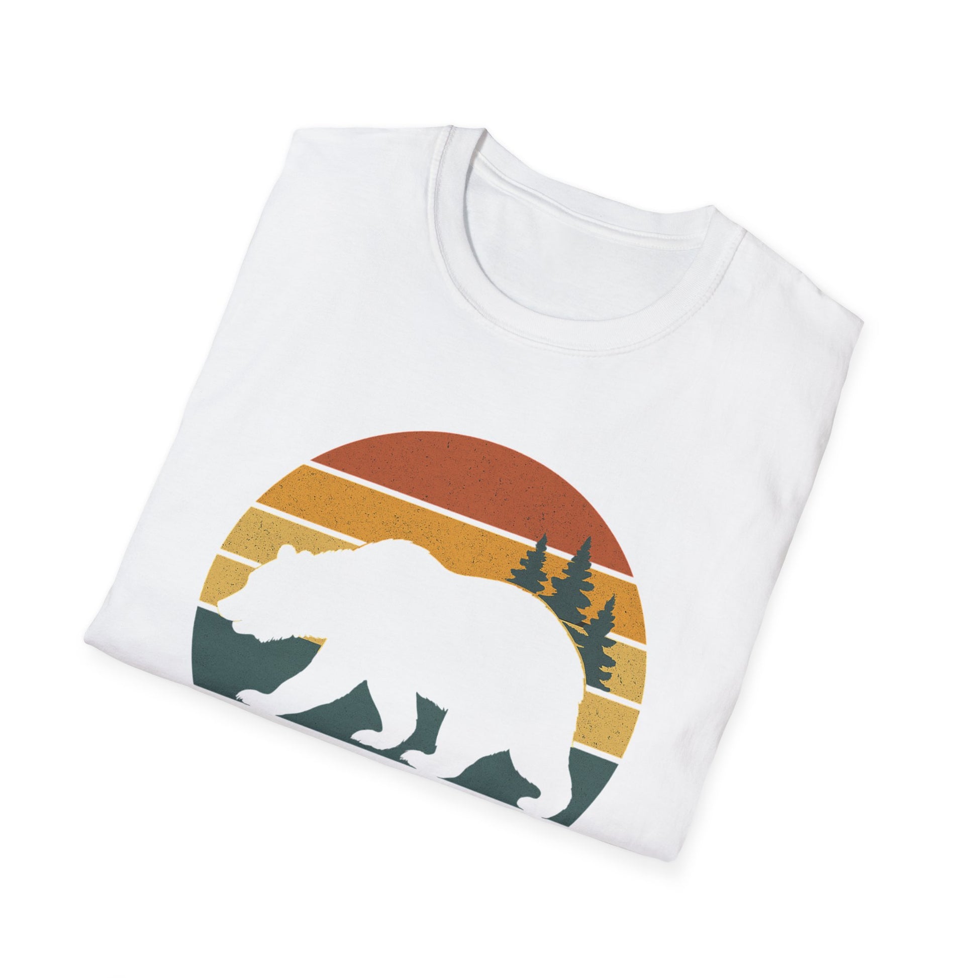 Brunch Bear Unisex Softstyle T-Shirt | Fun Weekend Vibes, Perfect Gift, Cozy Casual Wear, Nature Lover Tee, Summer Apparel