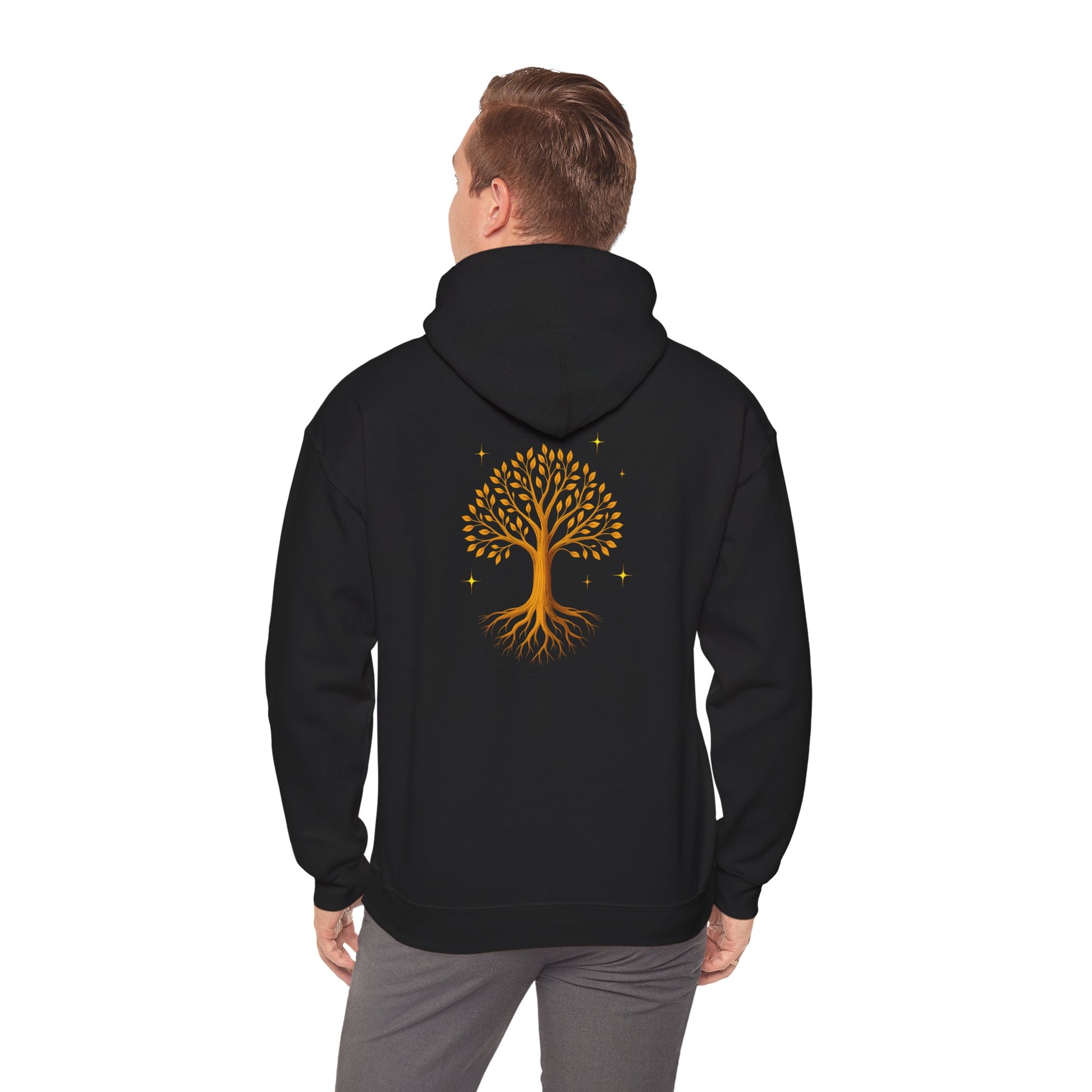 Nature-Inspired Unisex Hoodie with Tree Design | Cozy Sweatshirt for Outdoor Lovers, Casual Wear, Gifts, Eco-Friendly