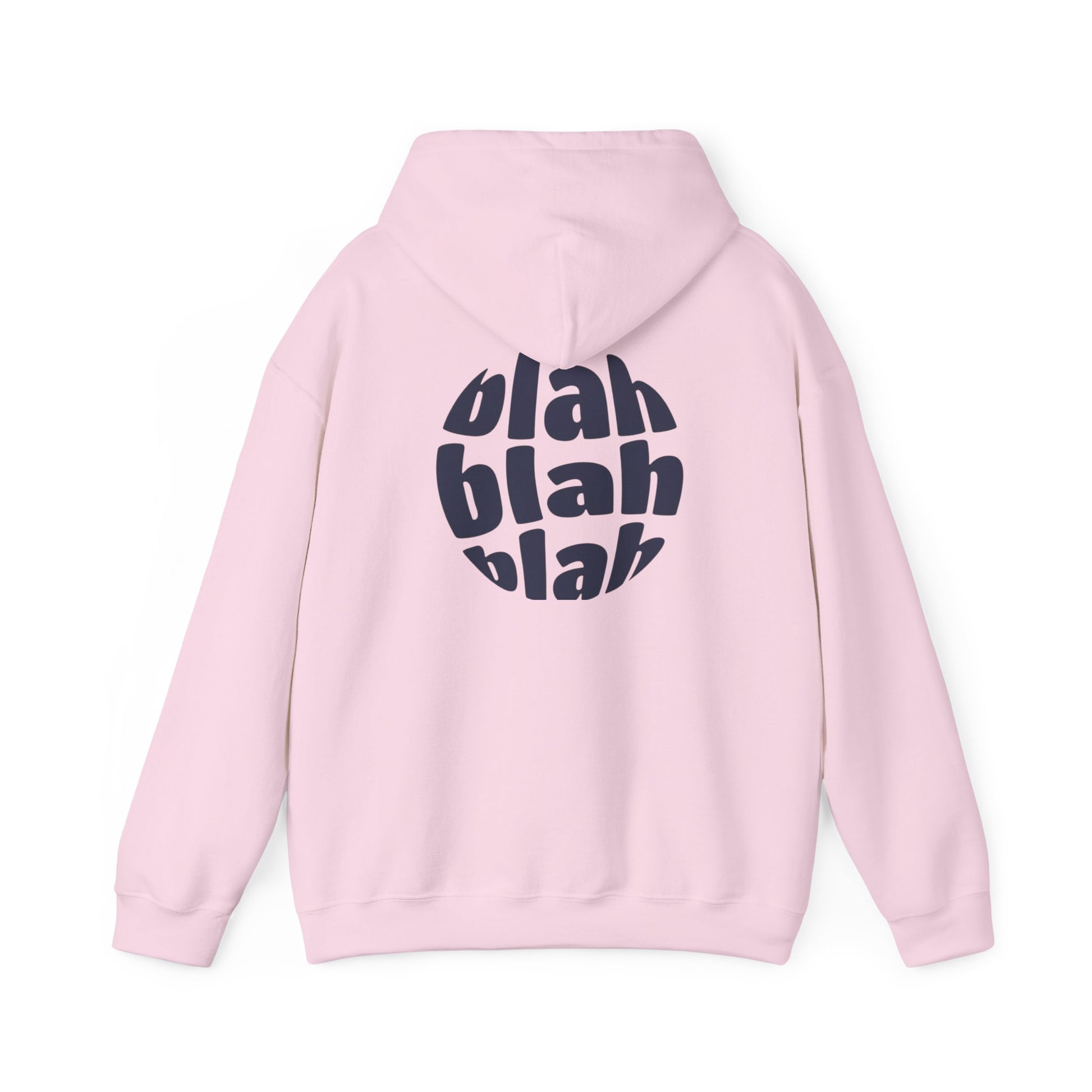 Chic Hoodie with Blah Design - Cozy Unisex Sweatshirt Perfect for Casual Outings, Gifts, Relaxation, Layering, Everyday Wear