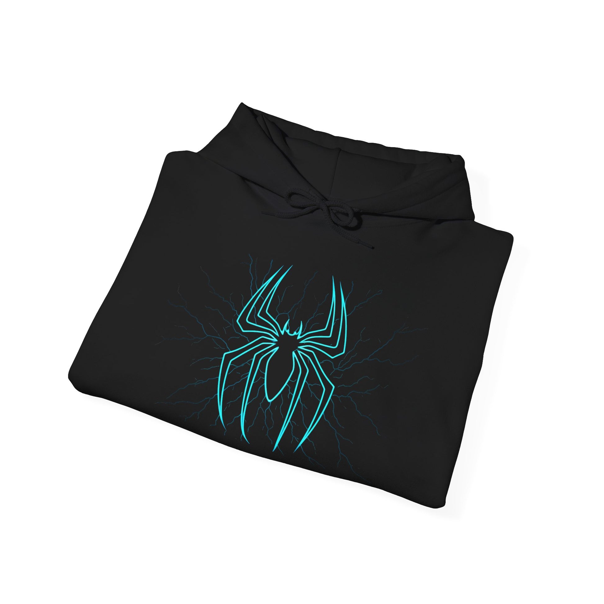 Spider Web Hoodie, Cozy Unisex Sweatshirt, Perfect for Comic Fans, Halloween Apparel, Unique Gift for Teens and Adults