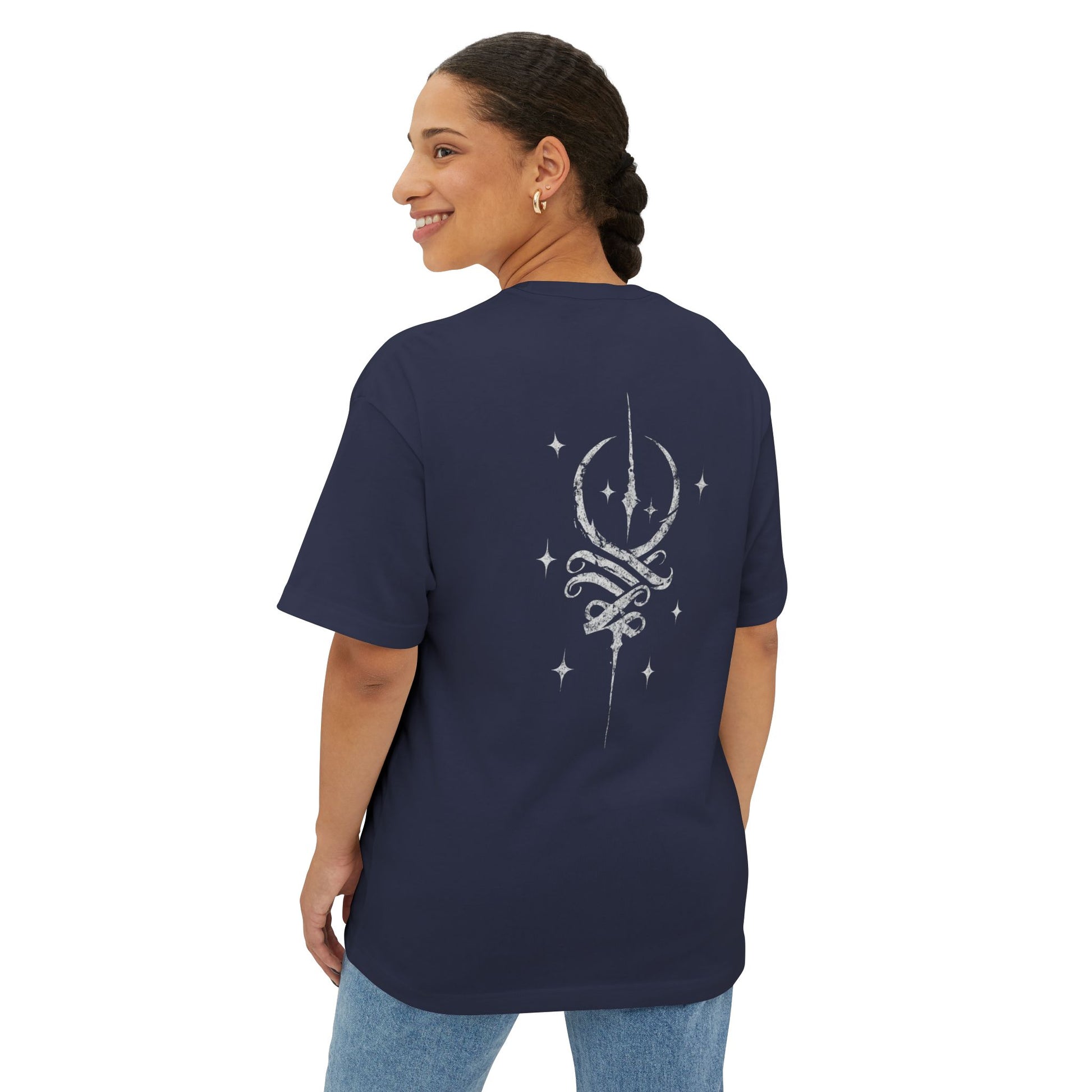 Cosmic Fluid Oversized Tee, Unisex T-Shirt, Streetwear, Trendy Fashion, Everyday Wear, Astrology Gift