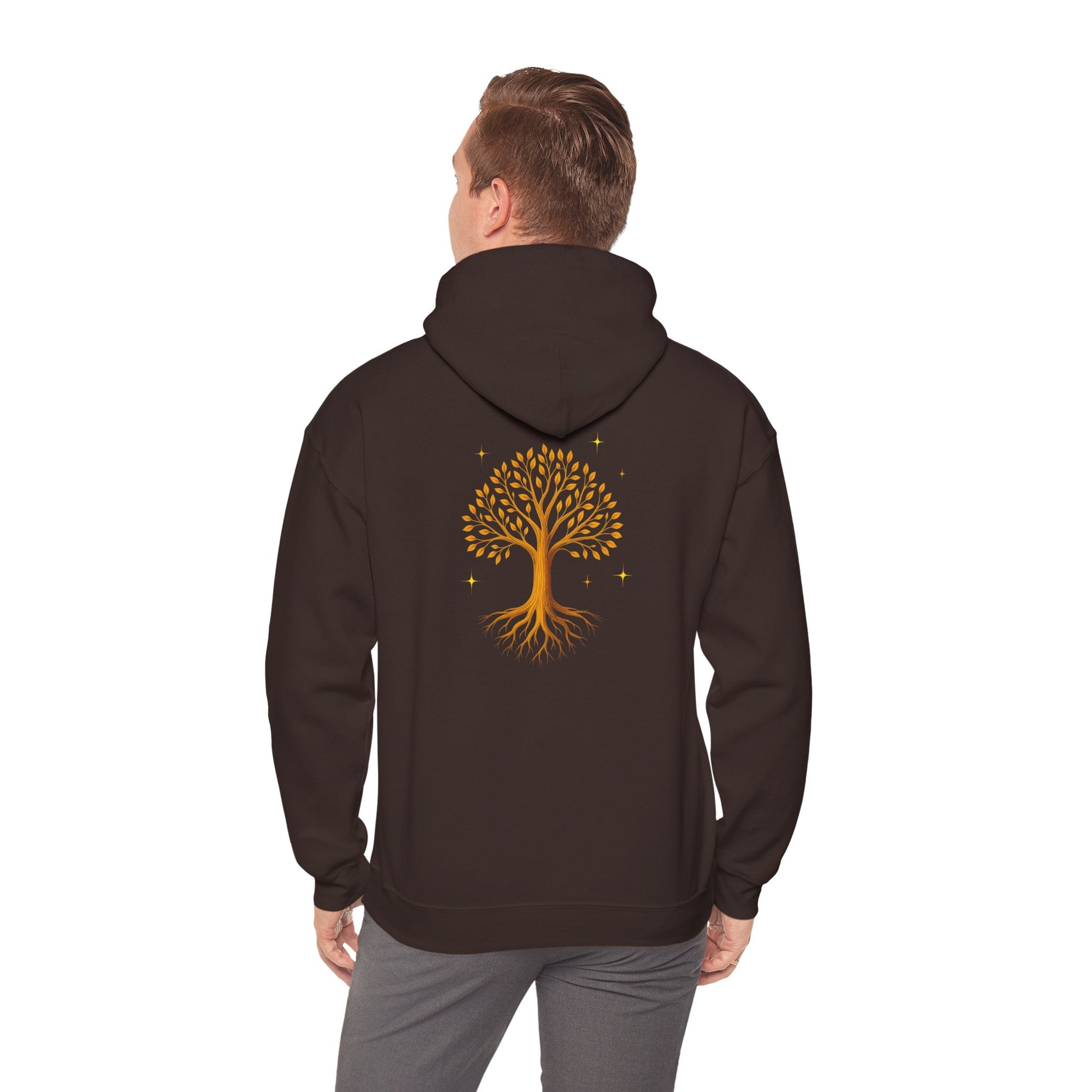 Nature-Inspired Unisex Hoodie with Tree Design | Cozy Sweatshirt for Outdoor Lovers, Casual Wear, Gifts, Eco-Friendly