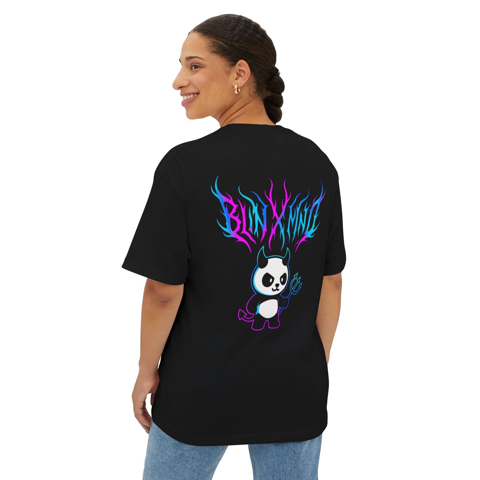 Colorful Graphic Unisex Oversized Boxy Tee, Casual Wear, Streetwear, Everyday Comfort, Unique Gift for Friends