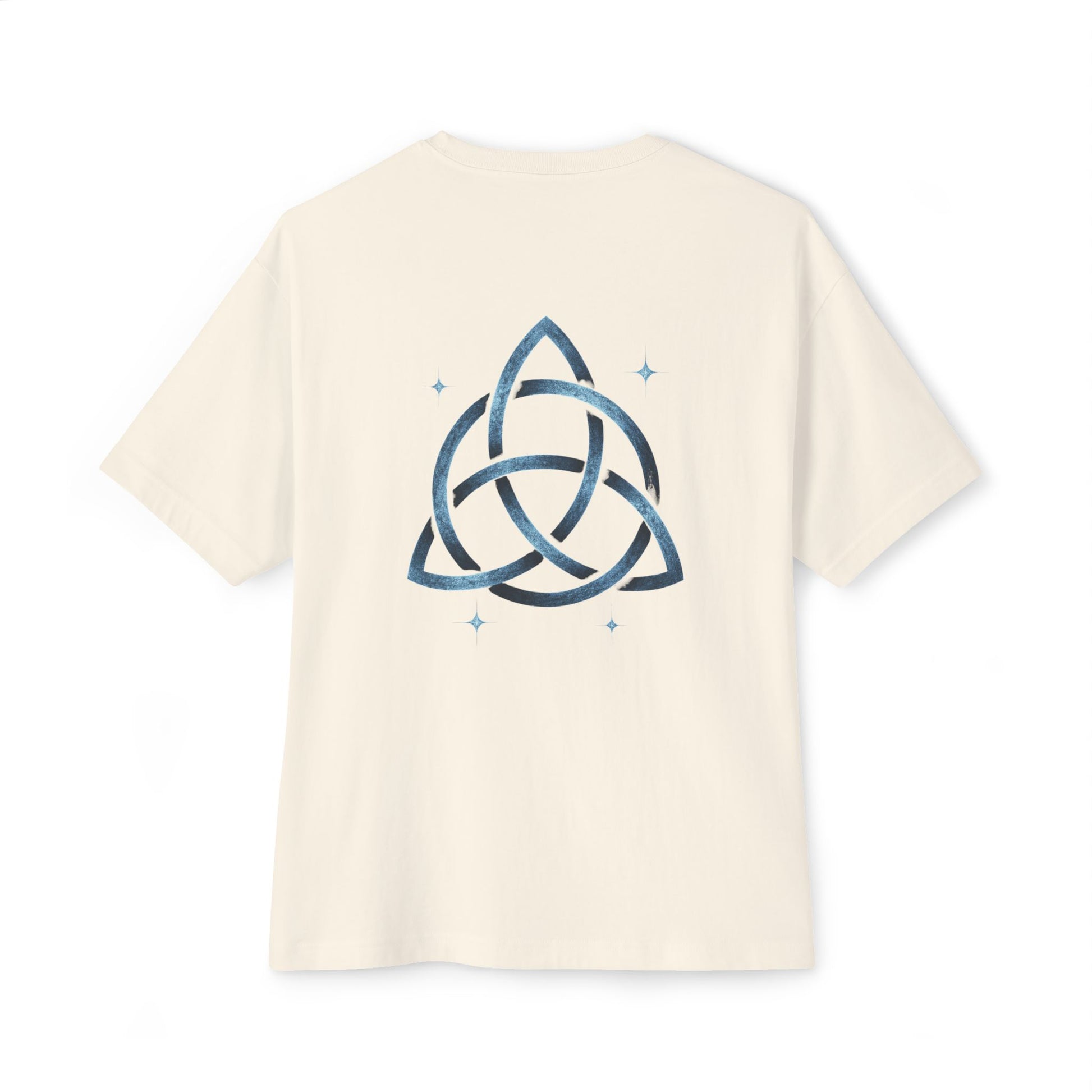 Boho Oversized Tee with Celtic Knot Design | Unisex Tee, Casual Style, Gift for Him/Her, Comfortable Wear, Summer Outfit, Festival Tee