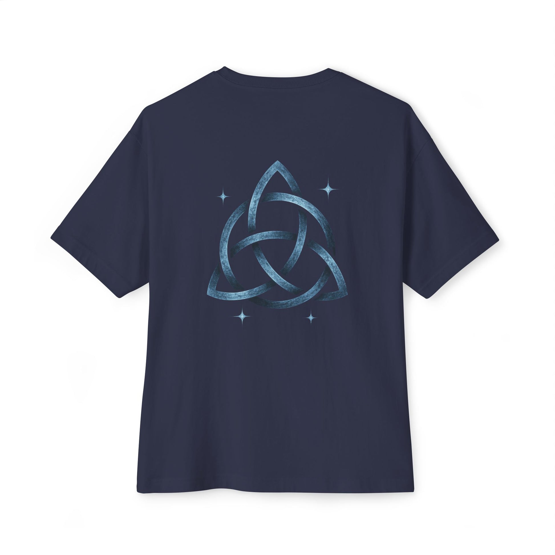 Boho Oversized Tee with Celtic Knot Design | Unisex Tee, Casual Style, Gift for Him/Her, Comfortable Wear, Summer Outfit, Festival Tee