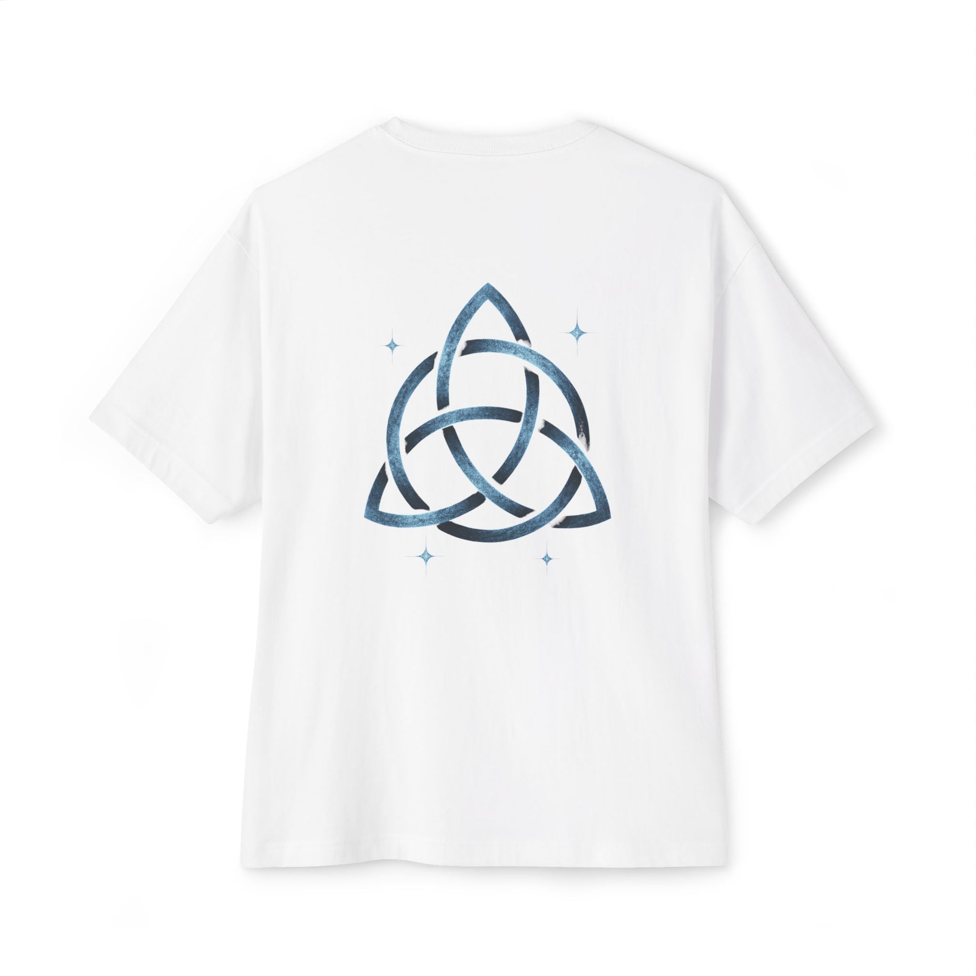 Boho Oversized Tee with Celtic Knot Design | Unisex Tee, Casual Style, Gift for Him/Her, Comfortable Wear, Summer Outfit, Festival Tee