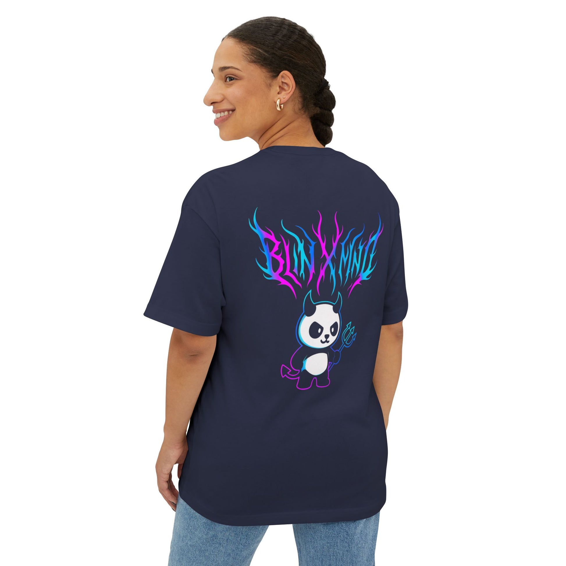 Colorful Graphic Unisex Oversized Boxy Tee, Casual Wear, Streetwear, Everyday Comfort, Unique Gift for Friends