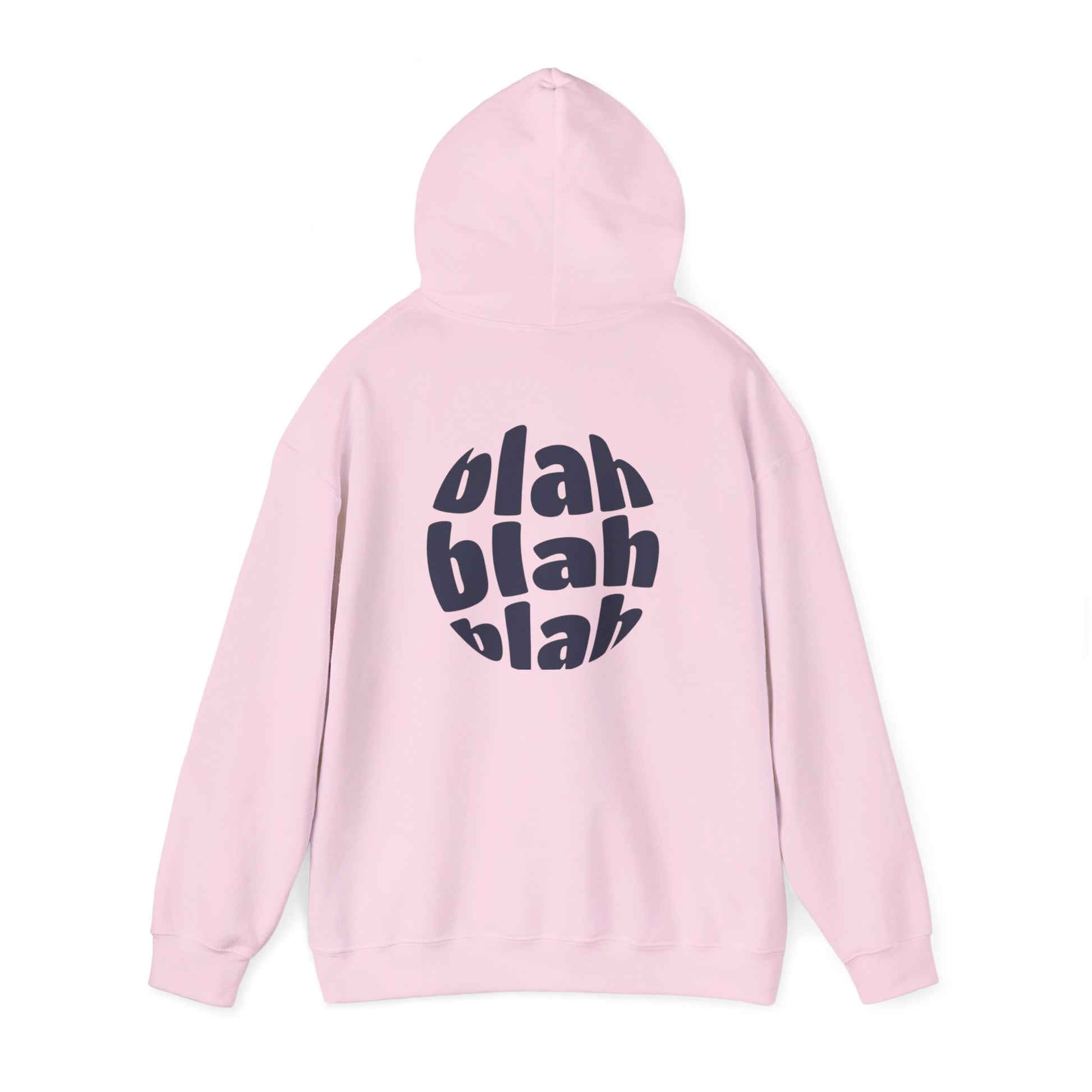 Chic Hoodie with Blah Design - Cozy Unisex Sweatshirt Perfect for Casual Outings, Gifts, Relaxation, Layering, Everyday Wear