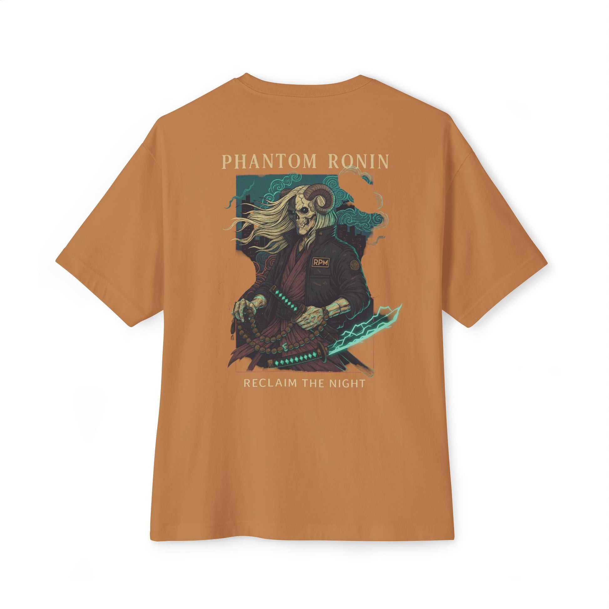 Phantom Ronin Boxy Tee - Oversized Unisex Shirt for Bold Style