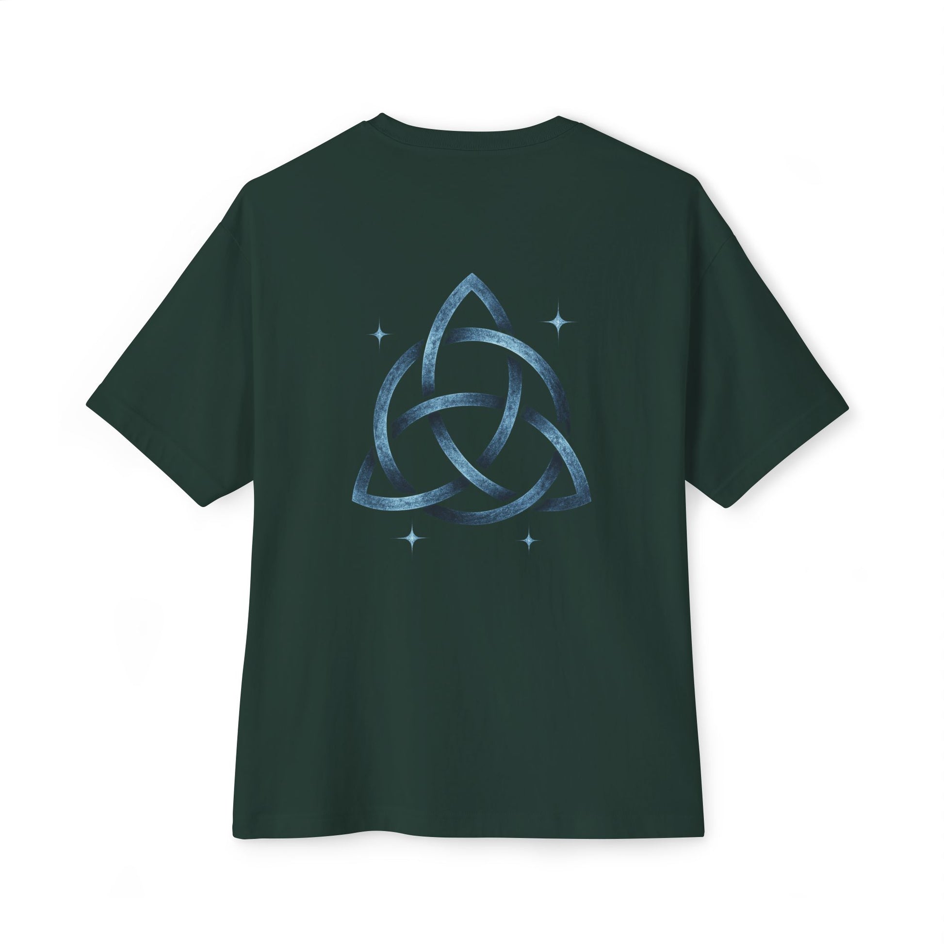 Boho Oversized Tee with Celtic Knot Design | Unisex Tee, Casual Style, Gift for Him/Her, Comfortable Wear, Summer Outfit, Festival Tee