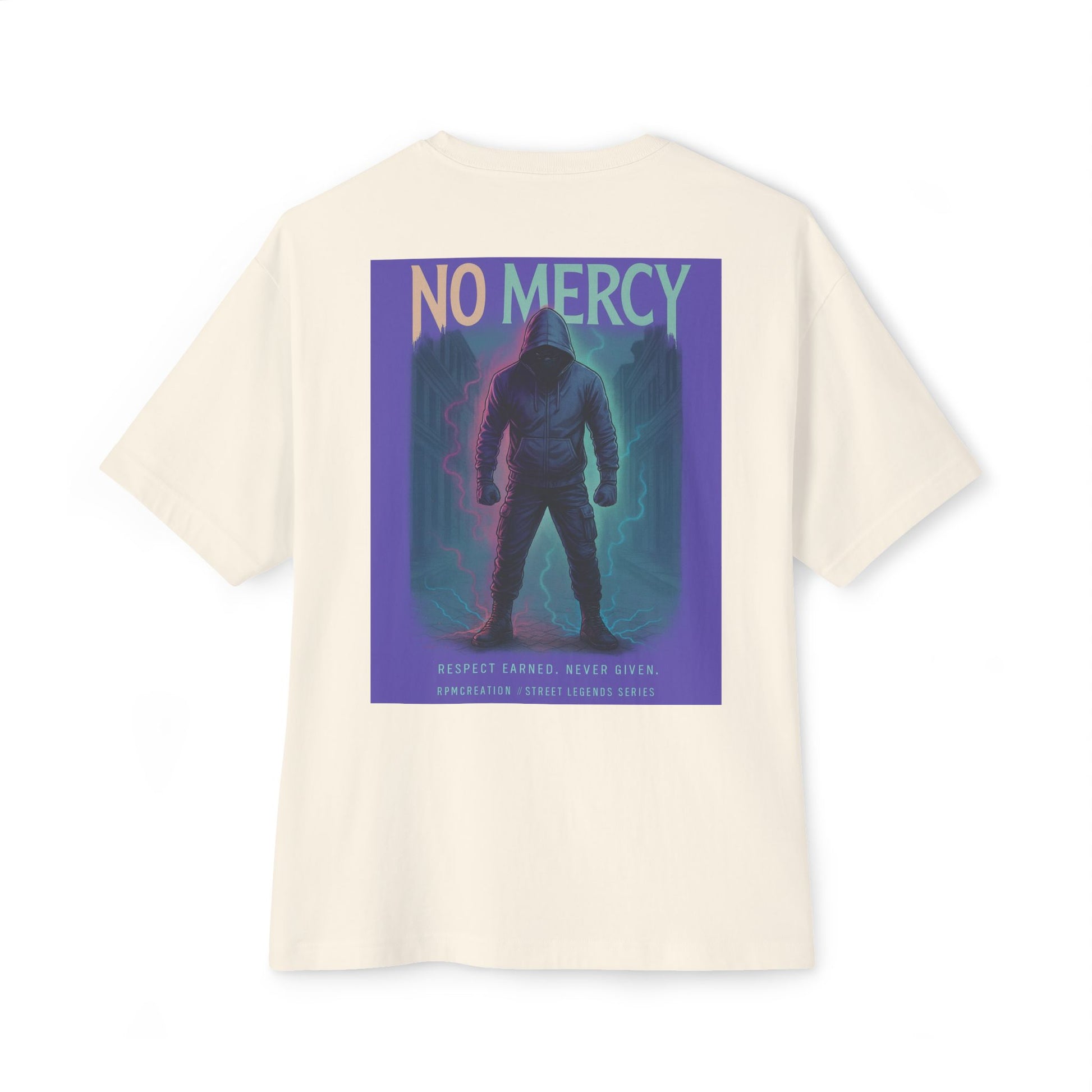 No Mercy Graphic Oversized Tee for Casual Streetwear