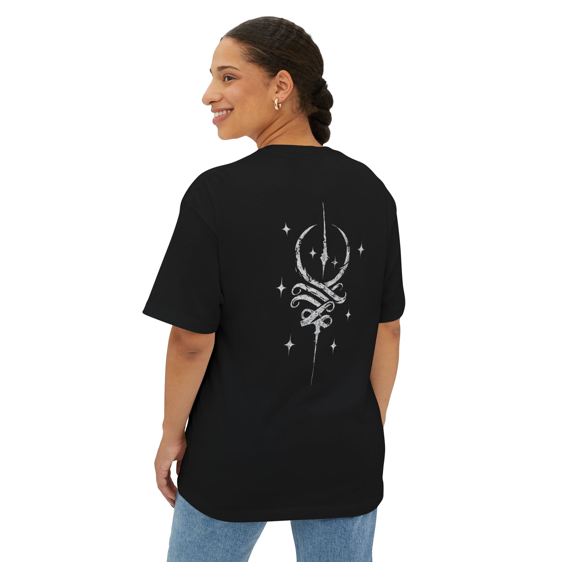 Cosmic Fluid Oversized Tee, Unisex T-Shirt, Streetwear, Trendy Fashion, Everyday Wear, Astrology Gift