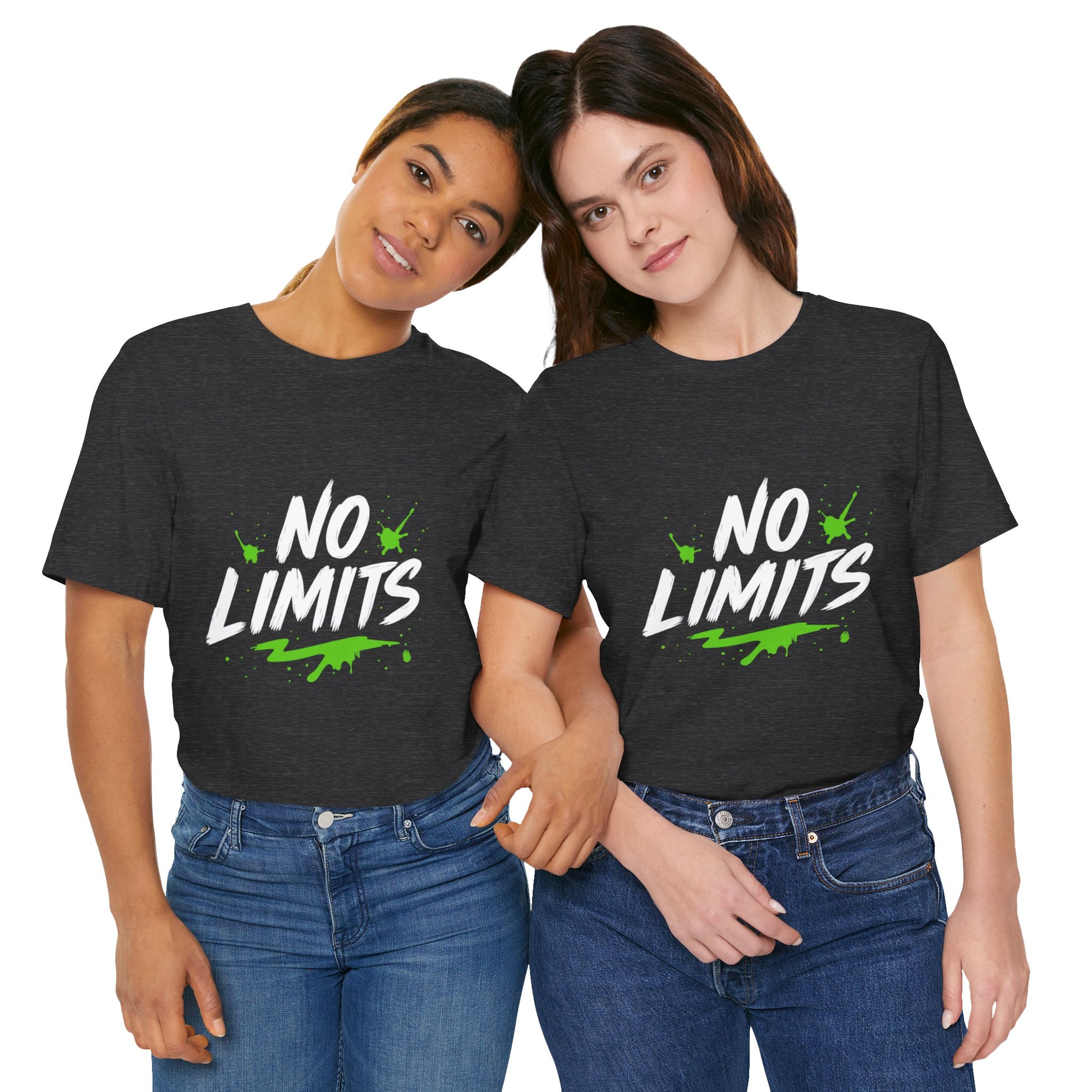 No Limits Unisex Tee - Trendy Graphic T-Shirt for Men & Women, Casual Wear, Gift for Adventurers, Motivational Apparel