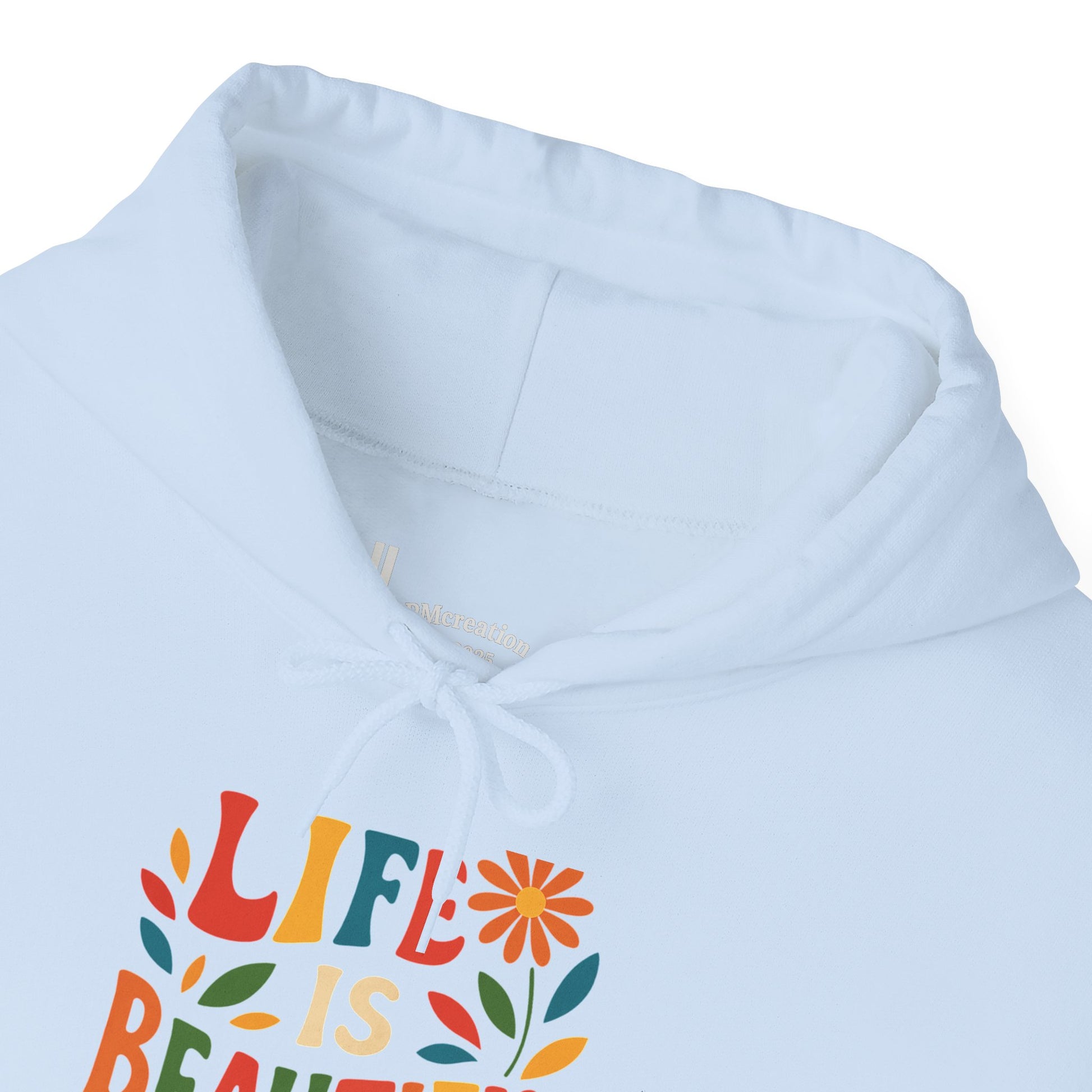 Life is Beautiful Hoodie, Cozy Sweatshirt, Inspirational Gift, Spring Style, Everyday Comfort, Unisex Fashion