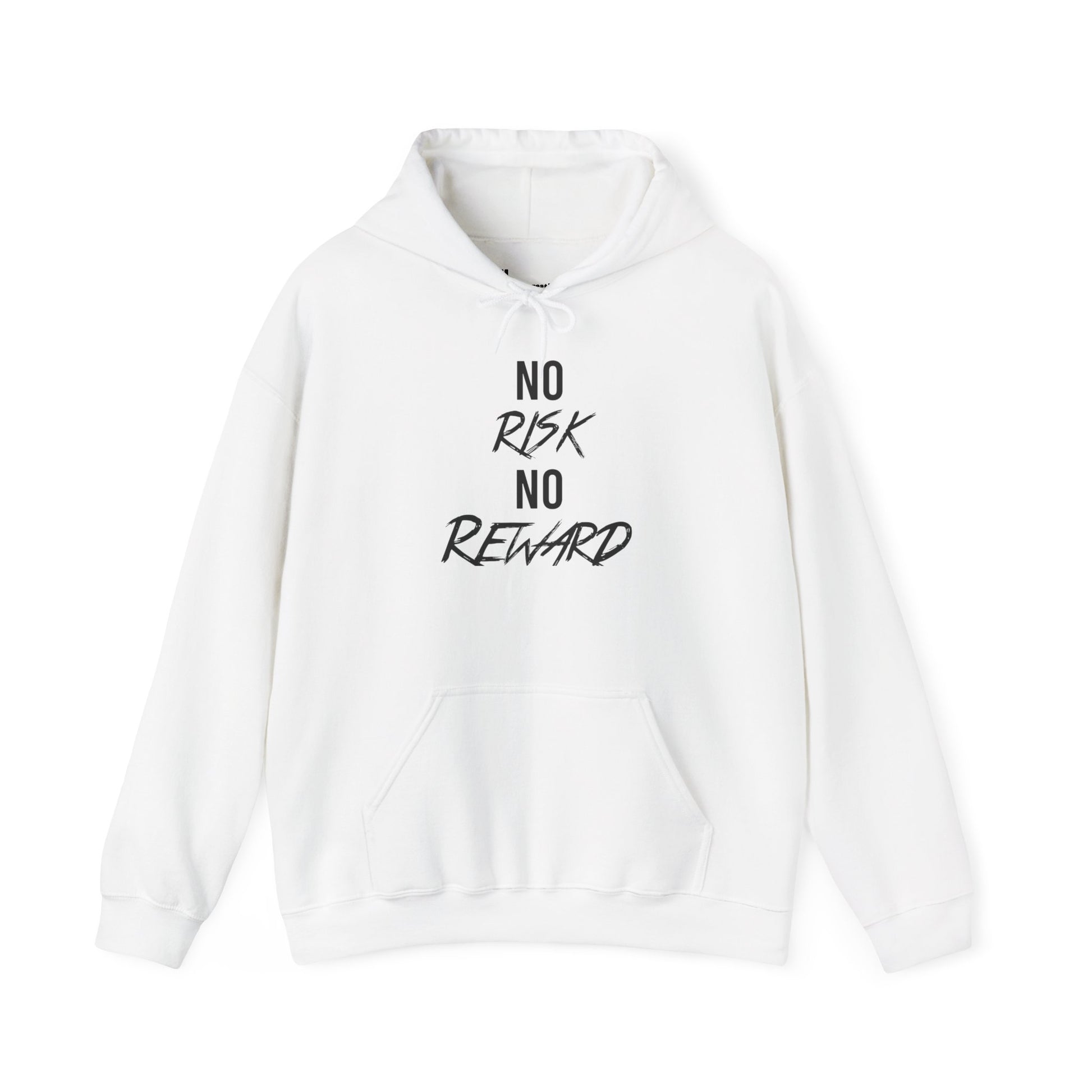 No Risk No Reward Hoodie — Motivational Graphic Hooded Sweatshirt