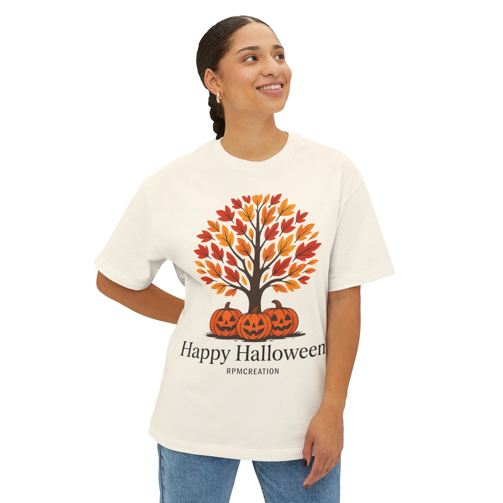 Happy Halloween Unisex Oversized Boxy Tee