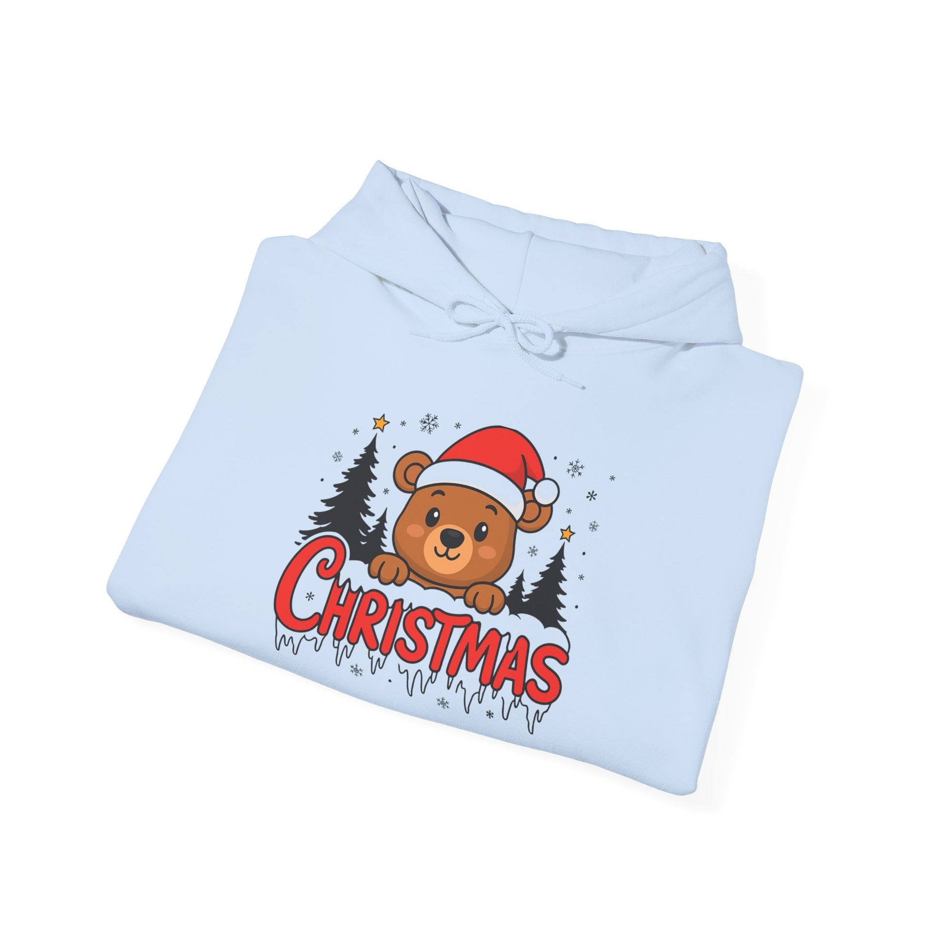 Christmas Bear Hoodie — Cute Santa Bear Holiday Sweatshirt
