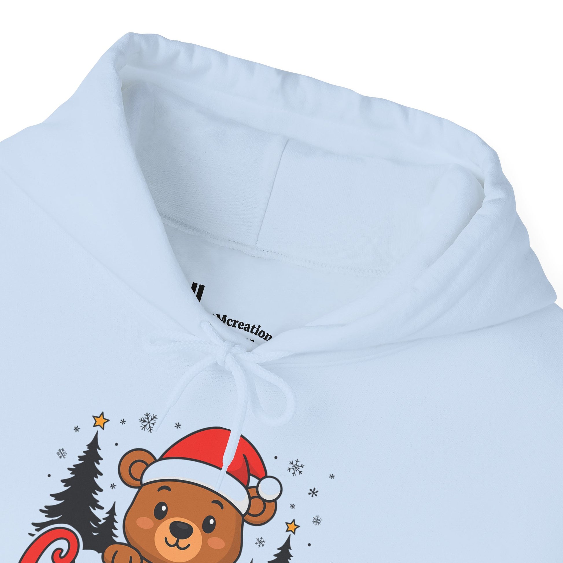 Christmas Bear Hoodie — Cute Santa Bear Holiday Sweatshirt