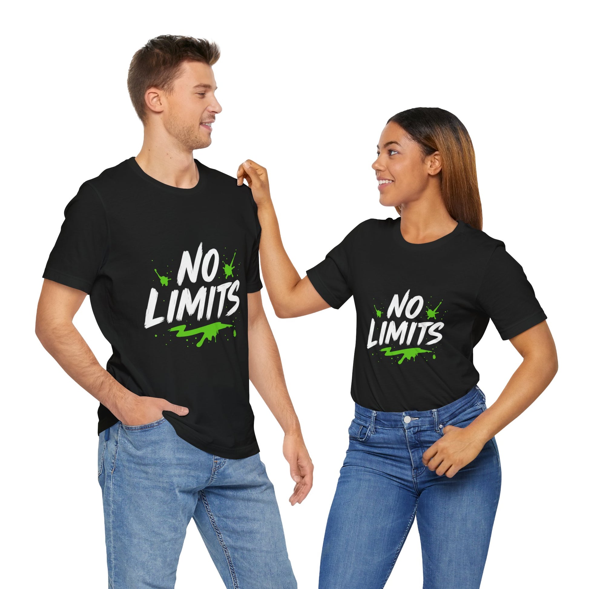 No Limits Unisex Tee - Trendy Graphic T-Shirt for Men & Women, Casual Wear, Gift for Adventurers, Motivational Apparel