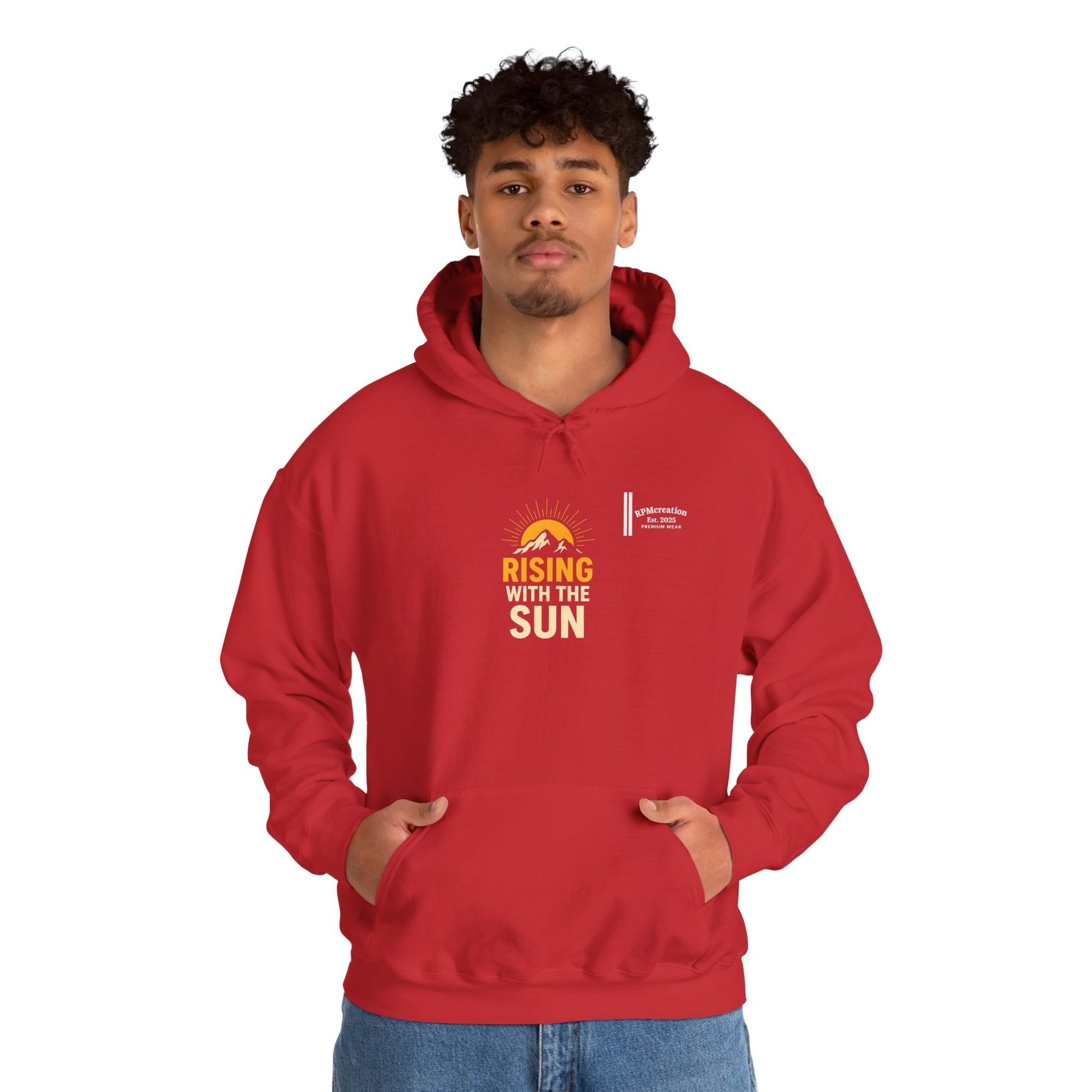 Rising Sun Hoodie with Money Bow Design | Cozy Unisex Sweatshirt for Chill Days, Gift for Friends, Streetwear, Spring Fashion