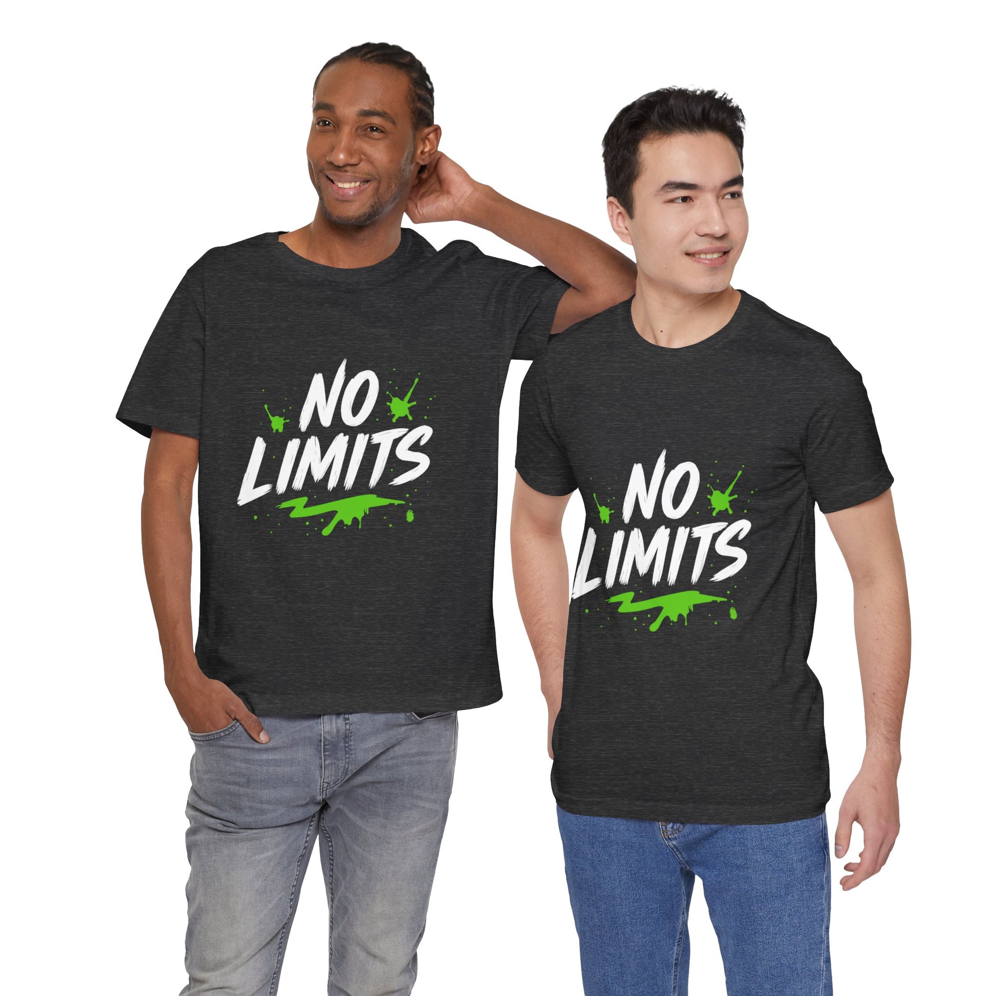 No Limits Unisex Tee - Trendy Graphic T-Shirt for Men & Women, Casual Wear, Gift for Adventurers, Motivational Apparel