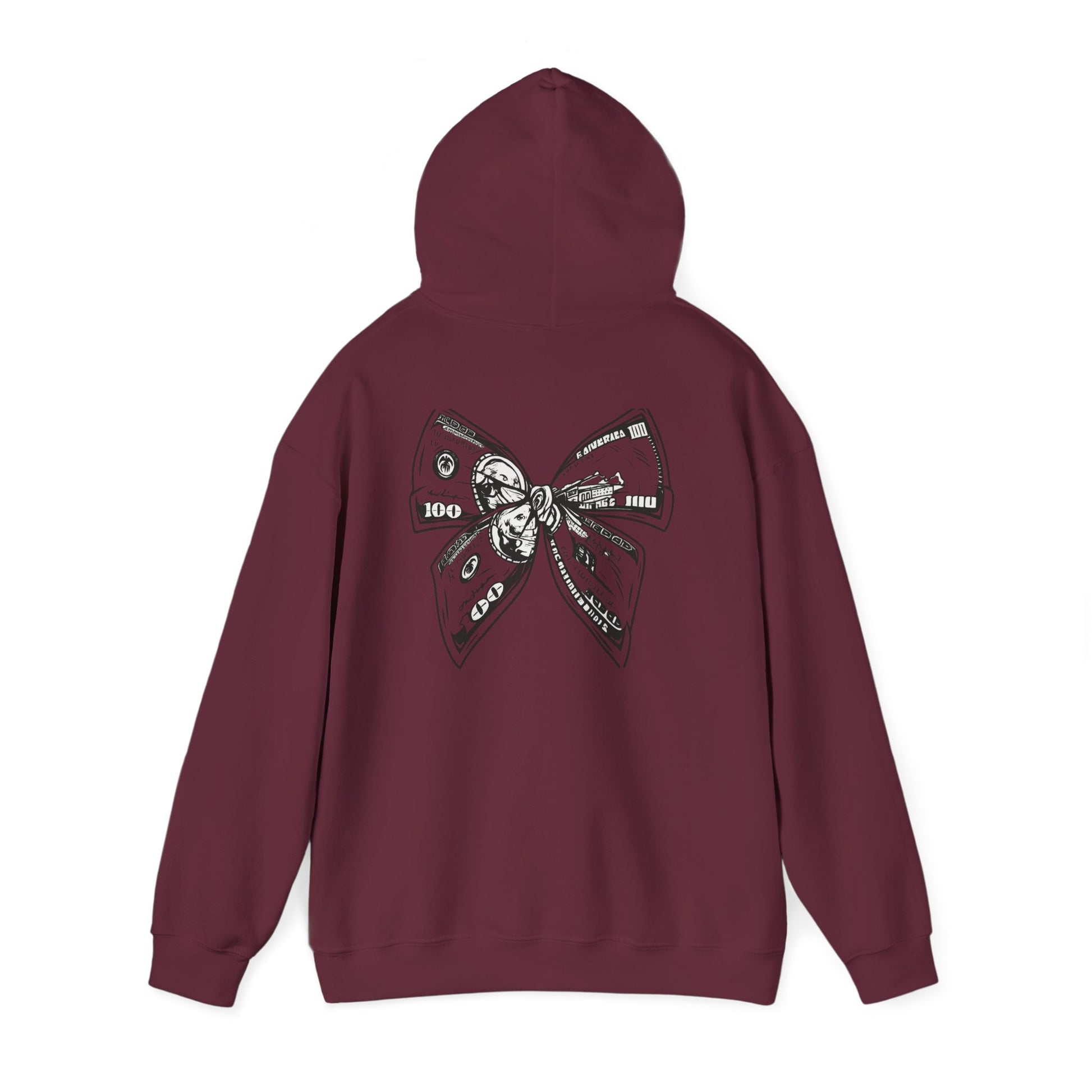 Rising Sun Hoodie with Money Bow Design | Cozy Unisex Sweatshirt for Chill Days, Gift for Friends, Streetwear, Spring Fashion