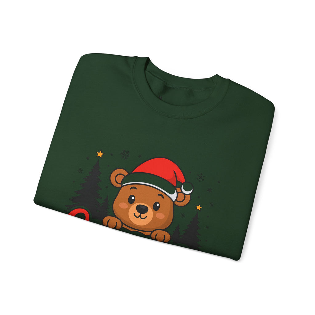 Christmas Bear Crewneck Sweatshirt – Cute Santa Bear Holiday Sweater