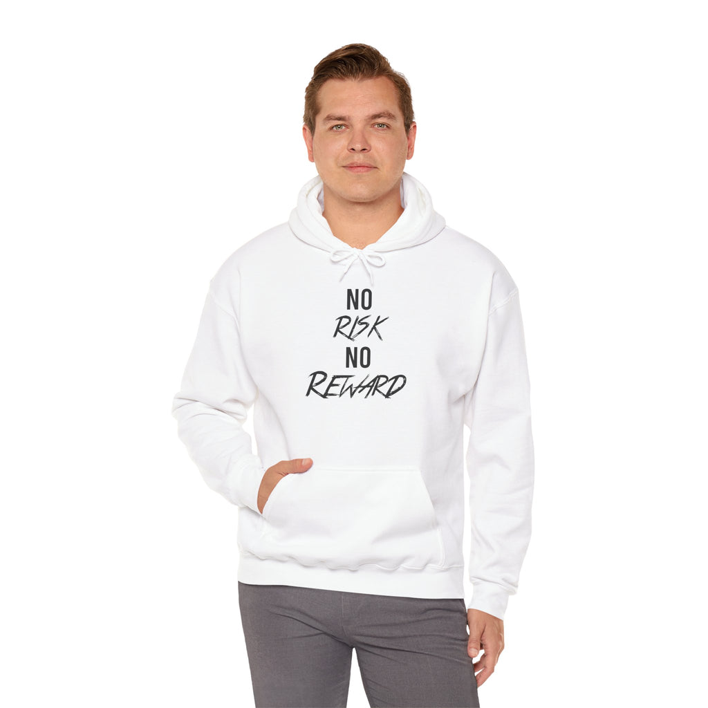 No Risk No Reward Hoodie — Motivational Graphic Hooded Sweatshirt