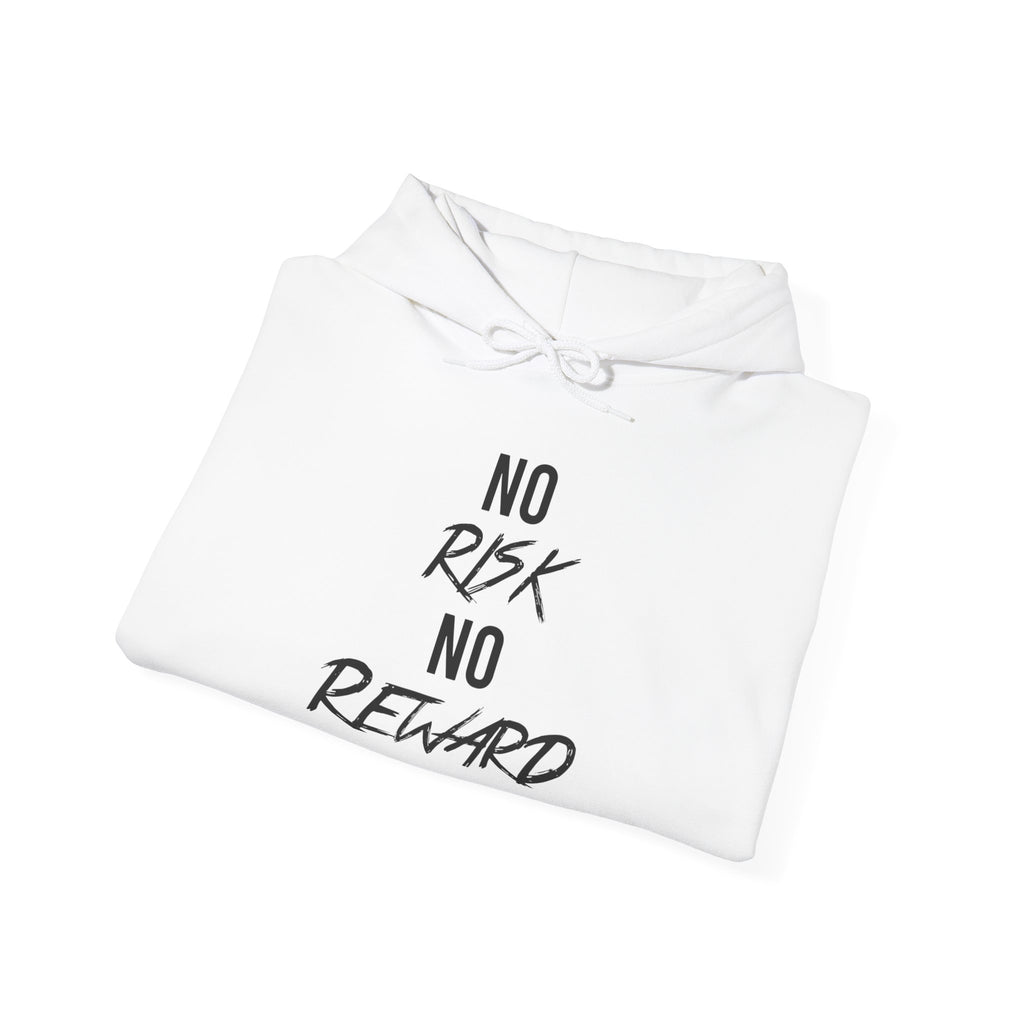 No Risk No Reward Hoodie — Motivational Graphic Hooded Sweatshirt