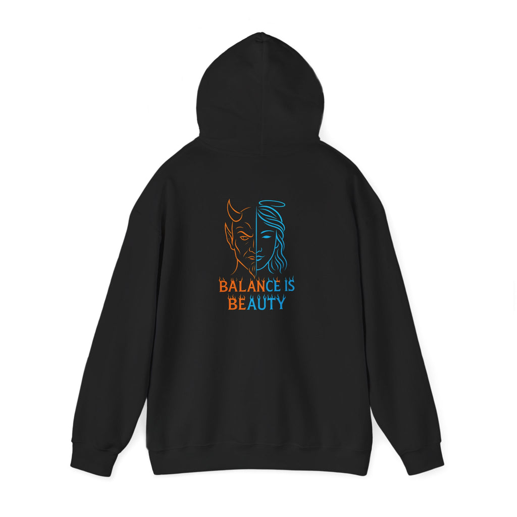 Duality Inspired Hoodie, Unisex Heavy Blend Sweatshirt, Balance is Beauty Apparel, Cozy Fashion, Gift for Her/Him, Casual Wear, Trendy [...]