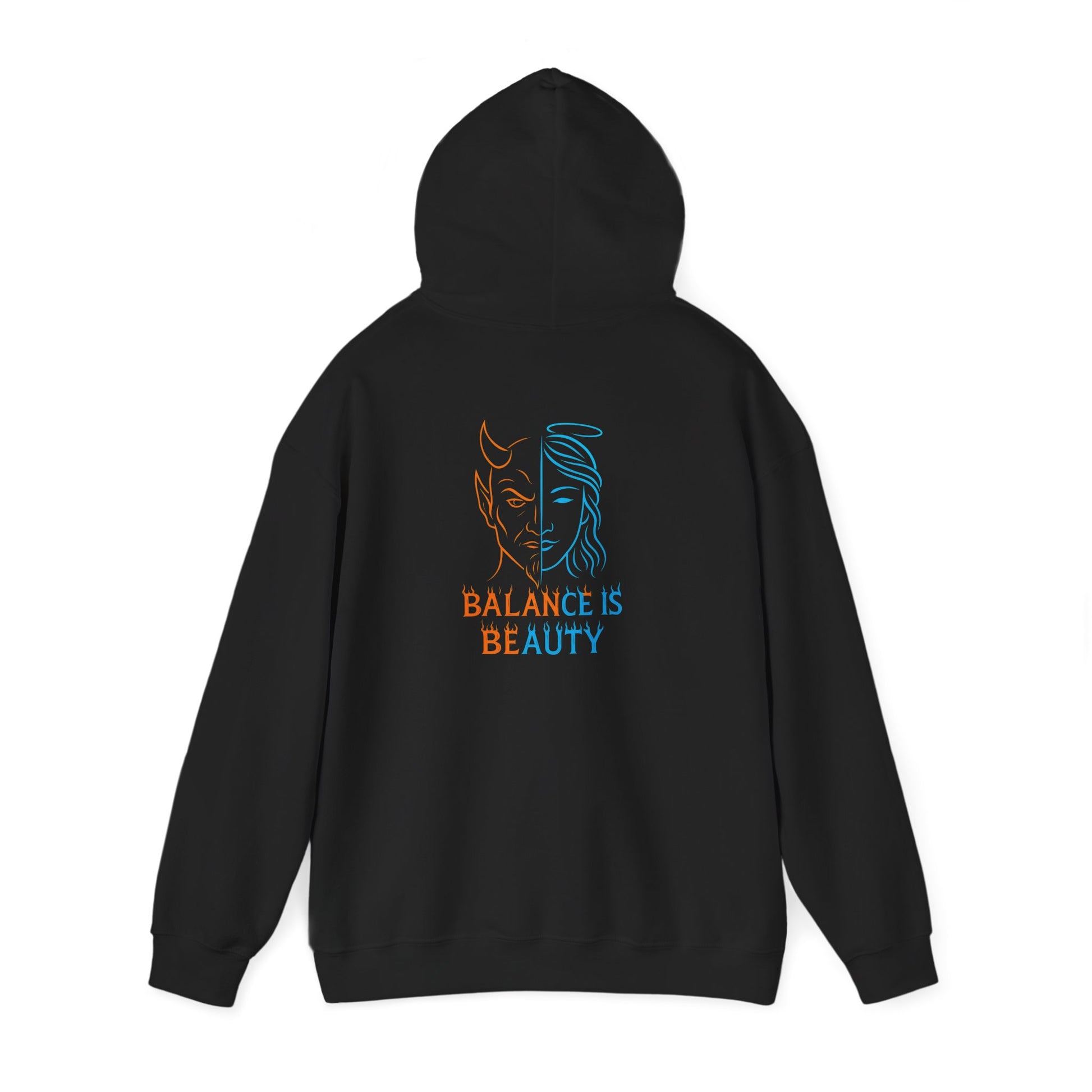 Duality Inspired Hoodie, Unisex Heavy Blend Sweatshirt, Balance is Beauty Apparel, Cozy Fashion, Gift for Her/Him, Casual Wear, Trendy [...]