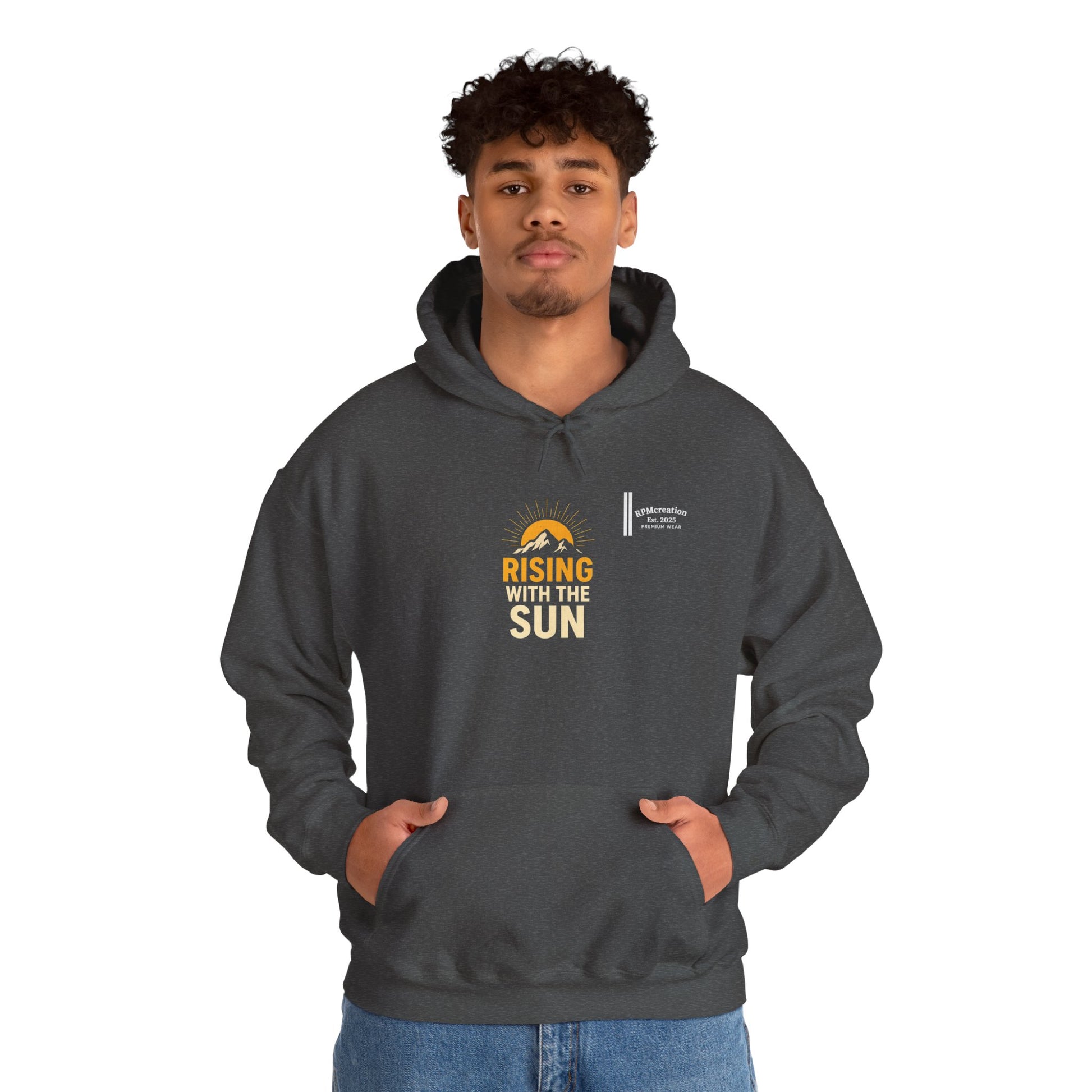 Rising Sun Hoodie with Money Bow Design | Cozy Unisex Sweatshirt for Chill Days, Gift for Friends, Streetwear, Spring Fashion
