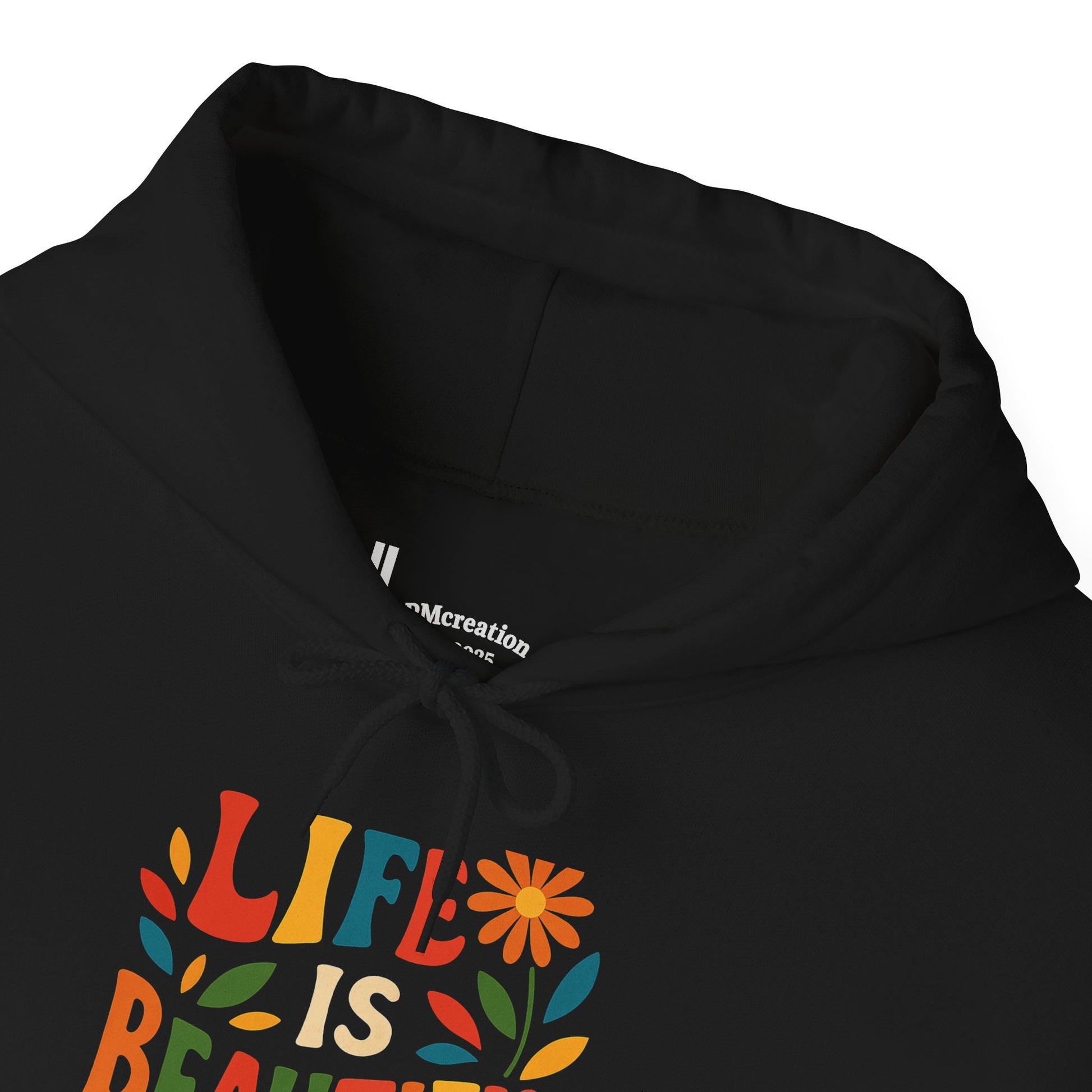 Life is Beautiful Hoodie, Cozy Sweatshirt, Inspirational Gift, Spring Style, Everyday Comfort, Unisex Fashion