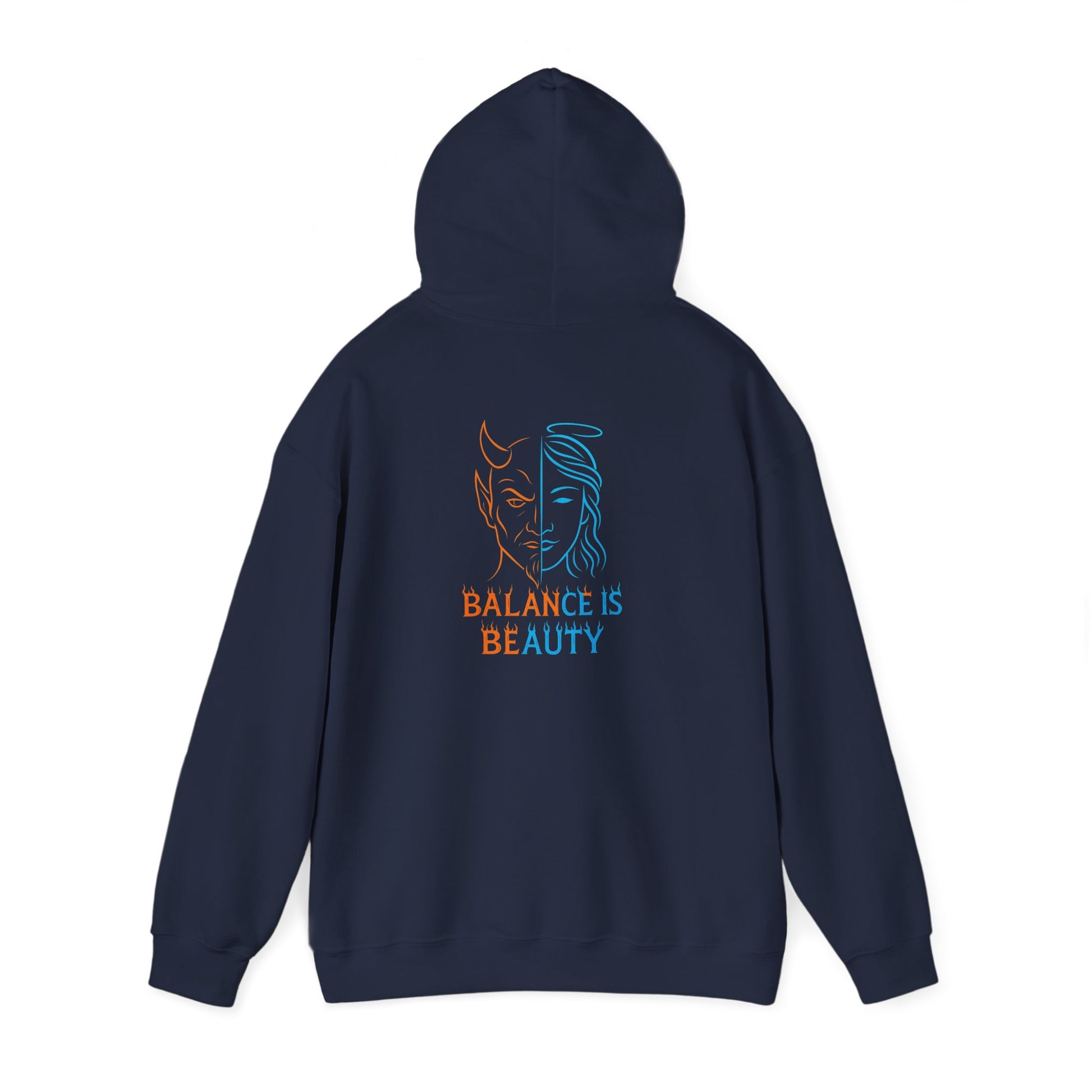 Duality Inspired Hoodie, Unisex Heavy Blend Sweatshirt, Balance is Beauty Apparel, Cozy Fashion, Gift for Her/Him, Casual Wear, Trendy [...]