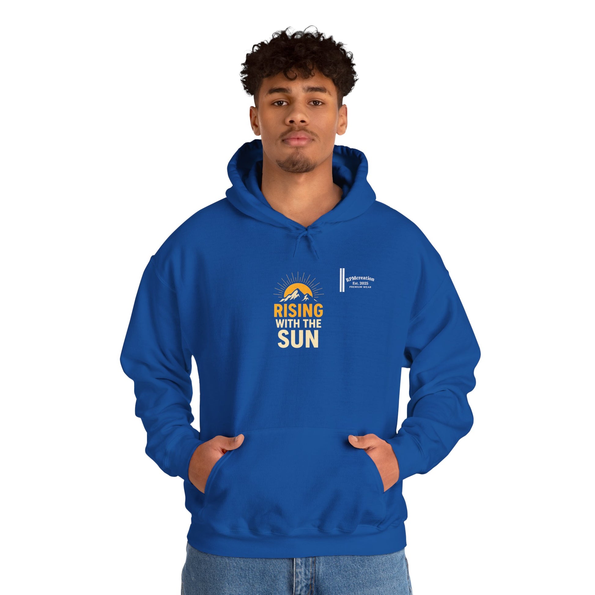 Rising Sun Hoodie with Money Bow Design | Cozy Unisex Sweatshirt for Chill Days, Gift for Friends, Streetwear, Spring Fashion