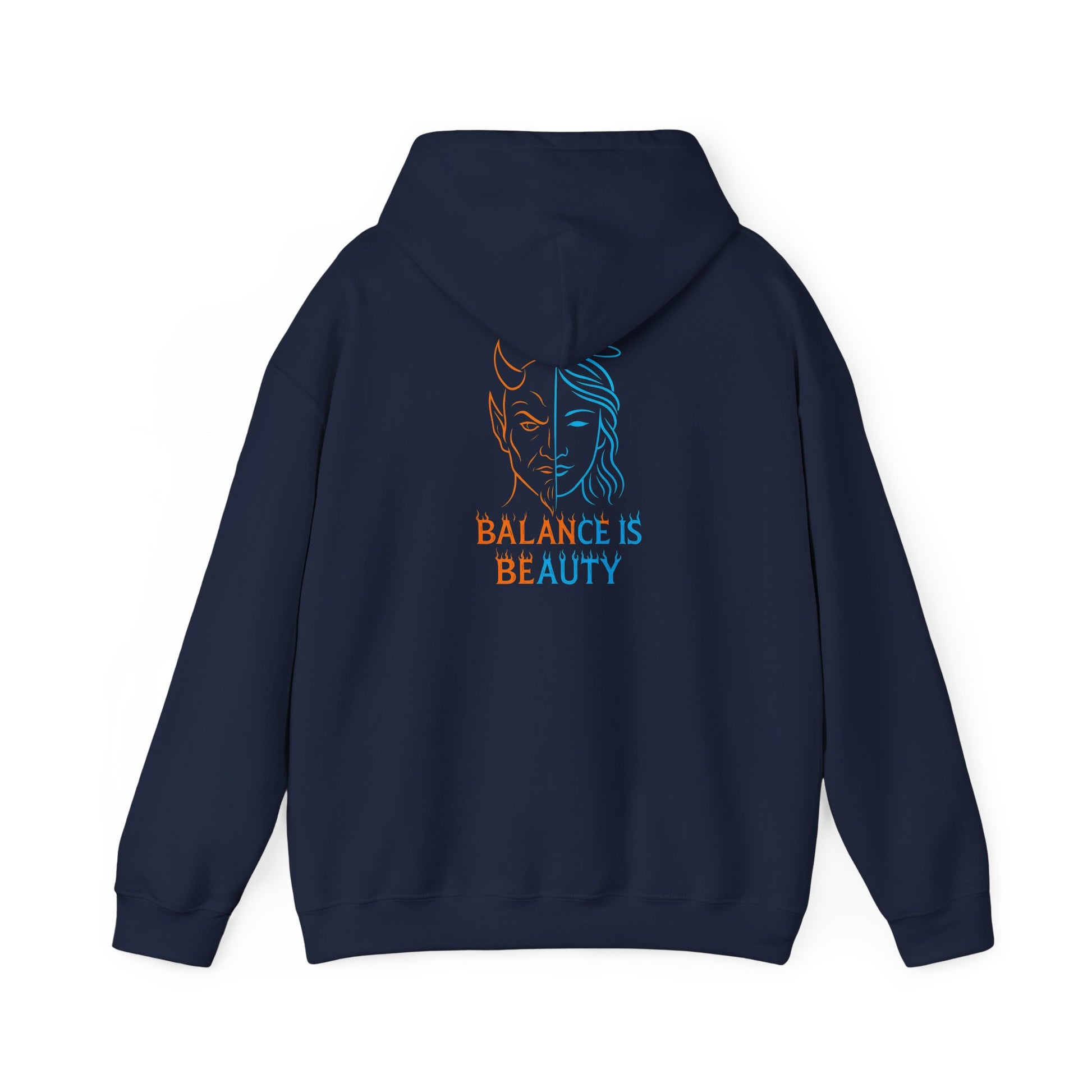 Duality Inspired Hoodie, Unisex Heavy Blend Sweatshirt, Balance is Beauty Apparel, Cozy Fashion, Gift for Her/Him, Casual Wear, Trendy [...]
