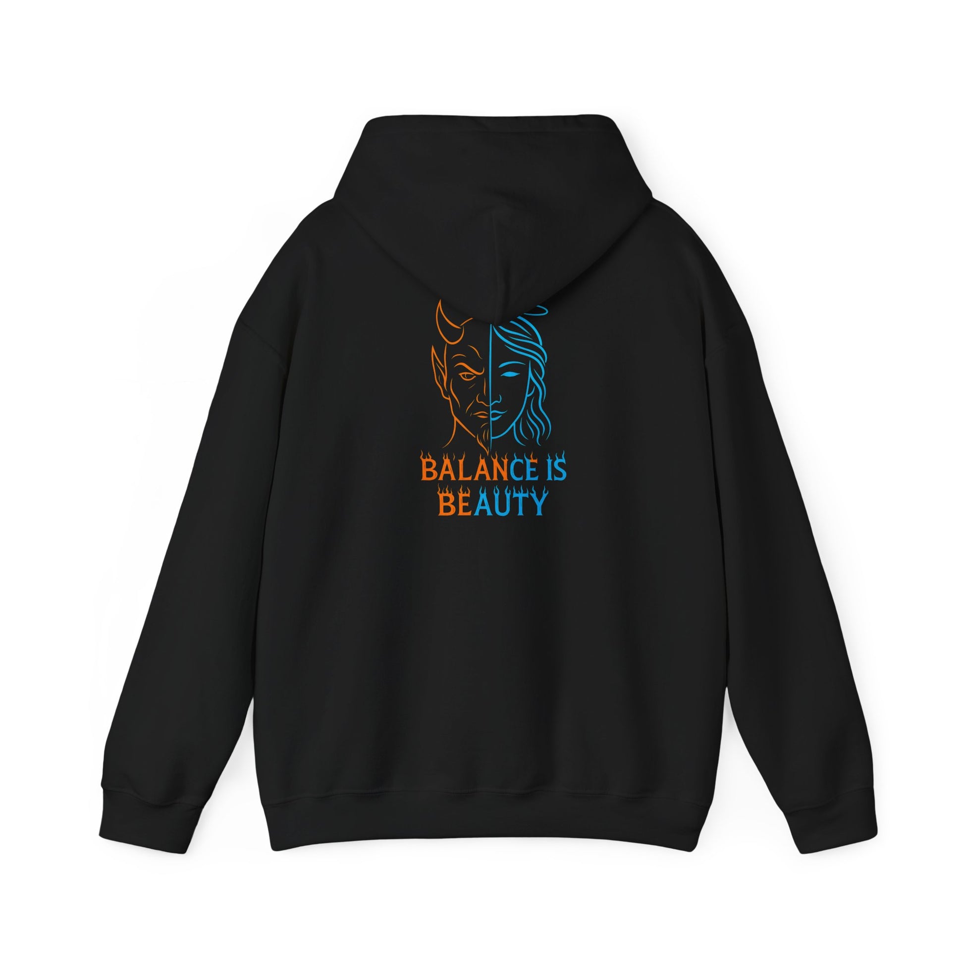 Duality Inspired Hoodie, Unisex Heavy Blend Sweatshirt, Balance is Beauty Apparel, Cozy Fashion, Gift for Her/Him, Casual Wear, Trendy [...]