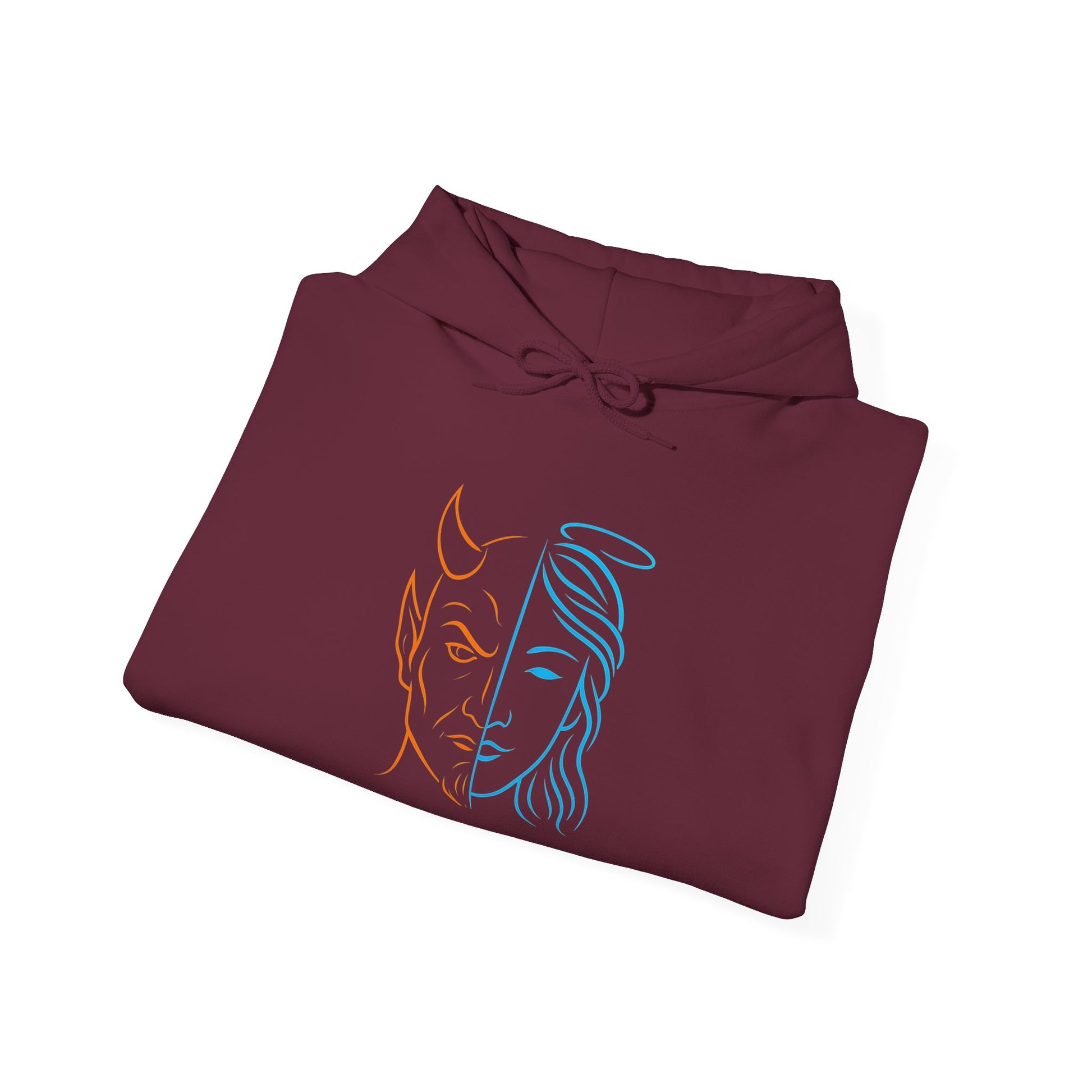 Duality Inspired Hoodie, Unisex Heavy Blend Sweatshirt, Balance is Beauty Apparel, Cozy Fashion, Gift for Her/Him, Casual Wear, Trendy [...]