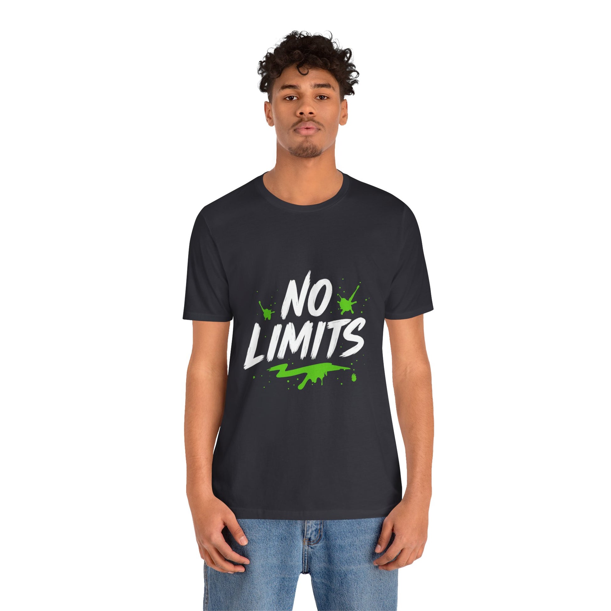 No Limits Unisex Tee - Trendy Graphic T-Shirt for Men & Women, Casual Wear, Gift for Adventurers, Motivational Apparel