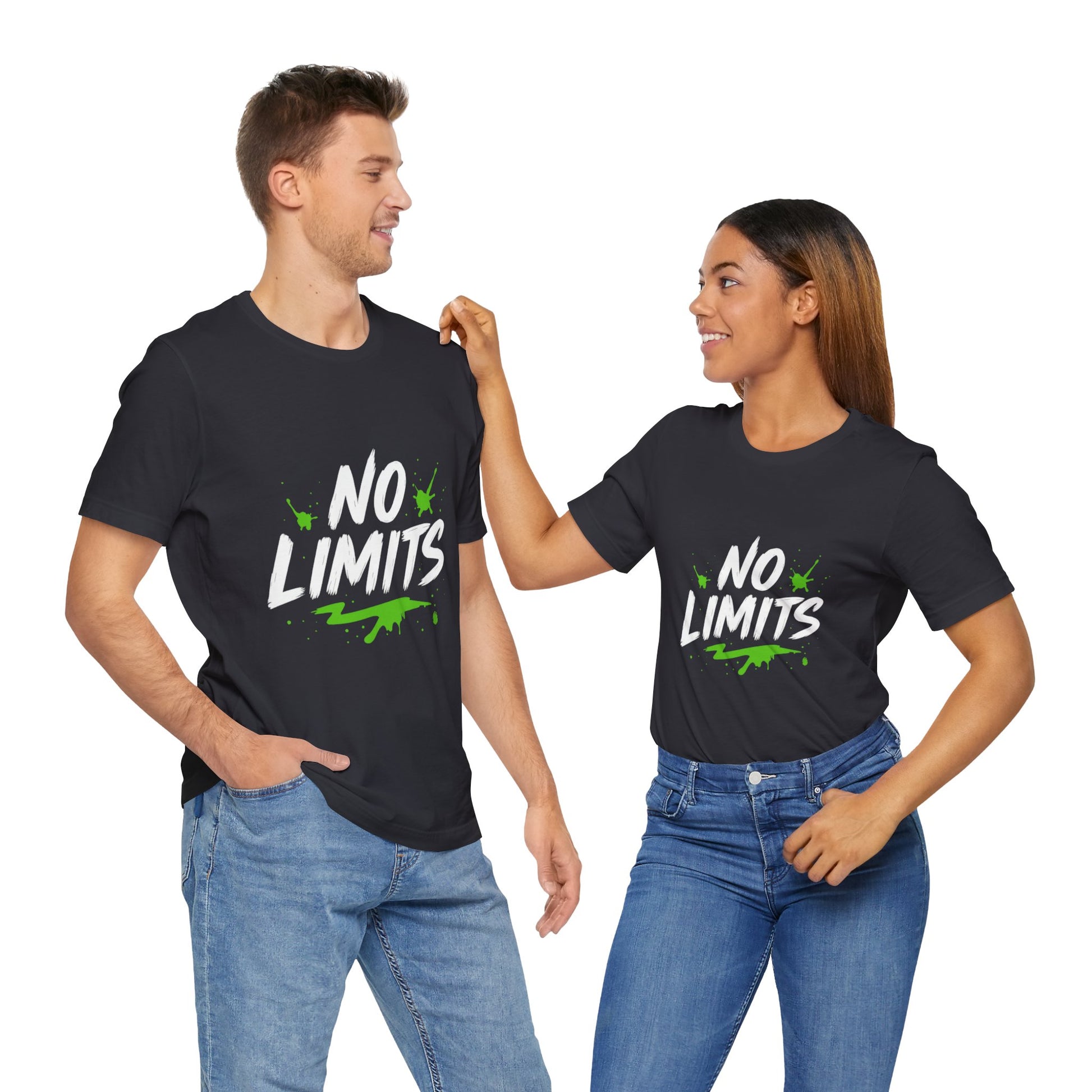 No Limits Unisex Tee - Trendy Graphic T-Shirt for Men & Women, Casual Wear, Gift for Adventurers, Motivational Apparel