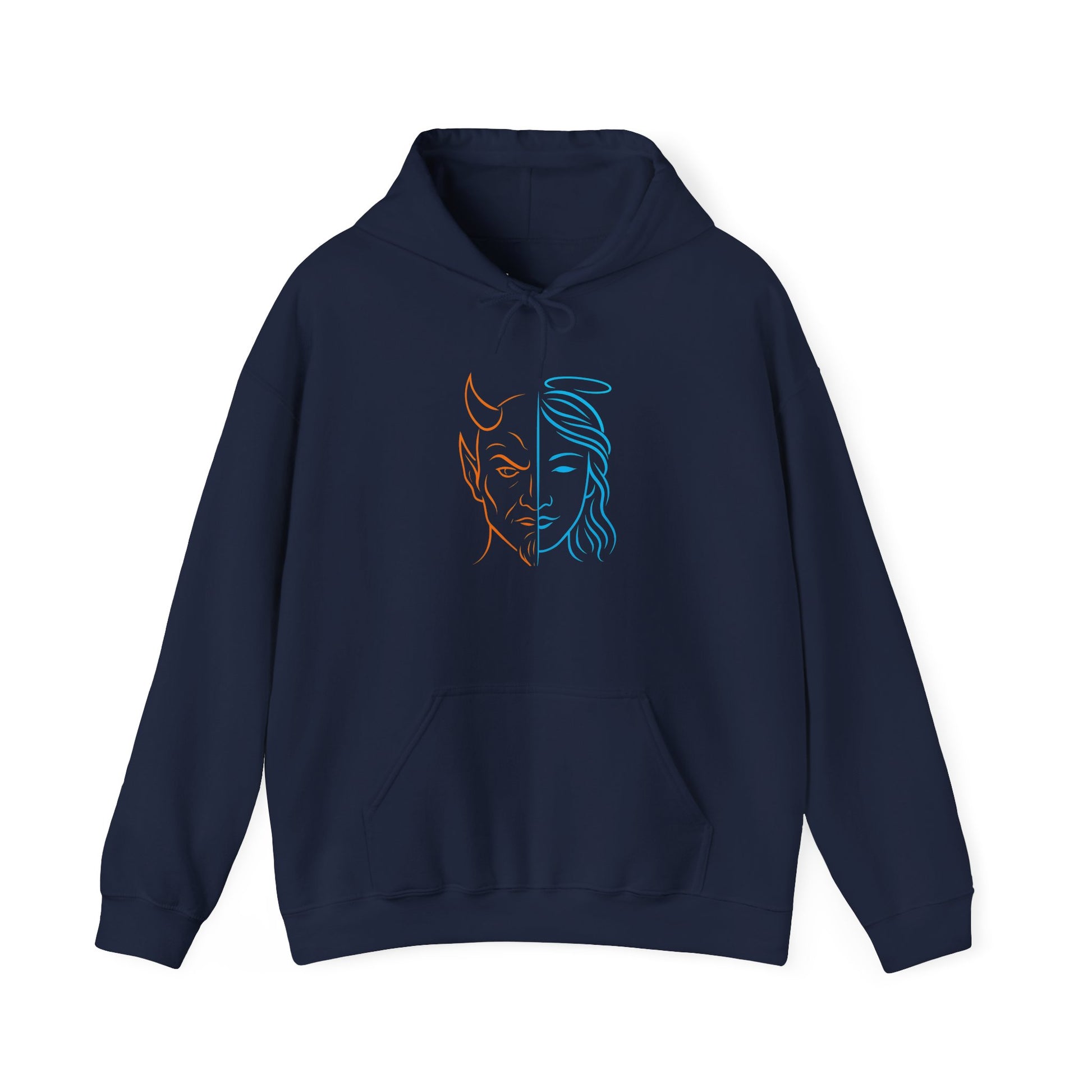 Duality Inspired Hoodie, Unisex Heavy Blend Sweatshirt, Balance is Beauty Apparel, Cozy Fashion, Gift for Her/Him, Casual Wear, Trendy [...]
