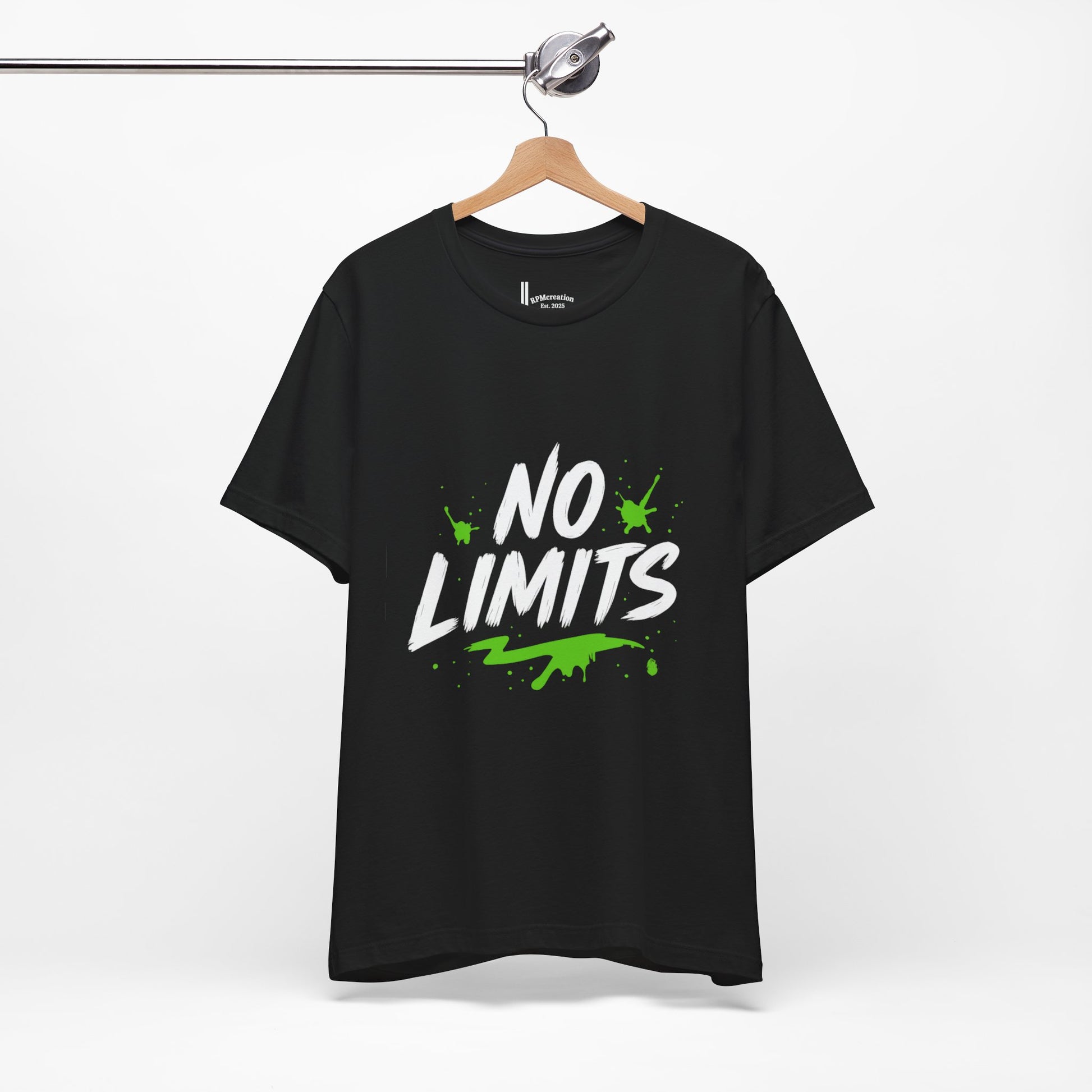 No Limits Unisex Tee - Trendy Graphic T-Shirt for Men & Women, Casual Wear, Gift for Adventurers, Motivational Apparel