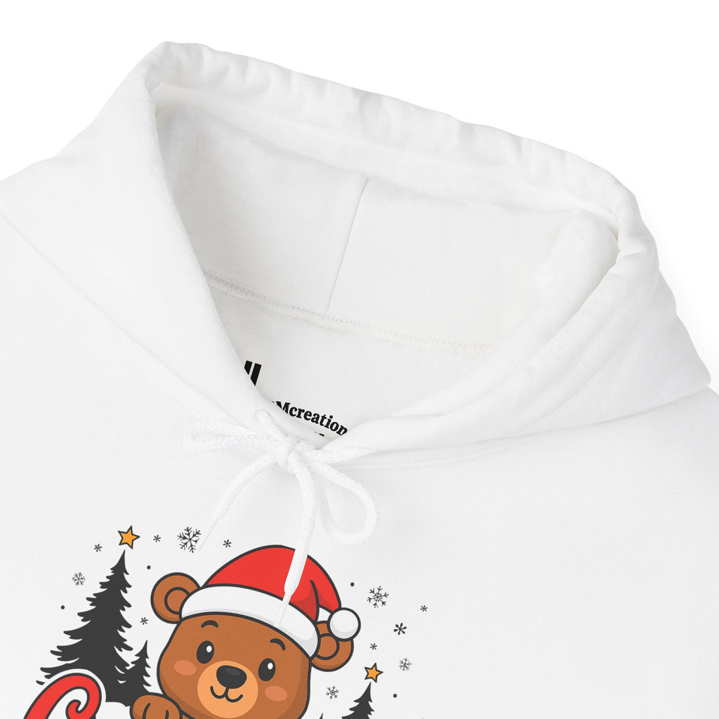Christmas Bear Hoodie — Cute Santa Bear Holiday Sweatshirt