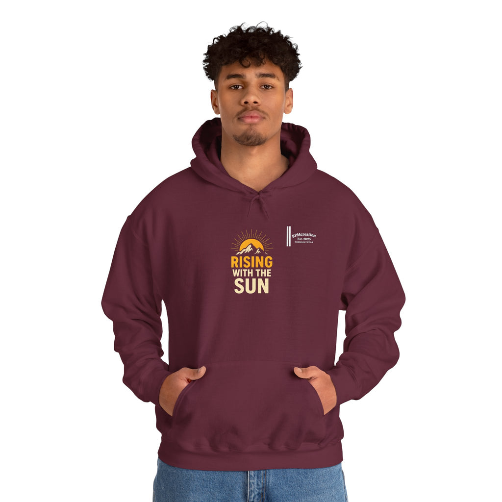 Rising Sun Hoodie with Money Bow Design | Cozy Unisex Sweatshirt for Chill Days, Gift for Friends, Streetwear, Spring Fashion