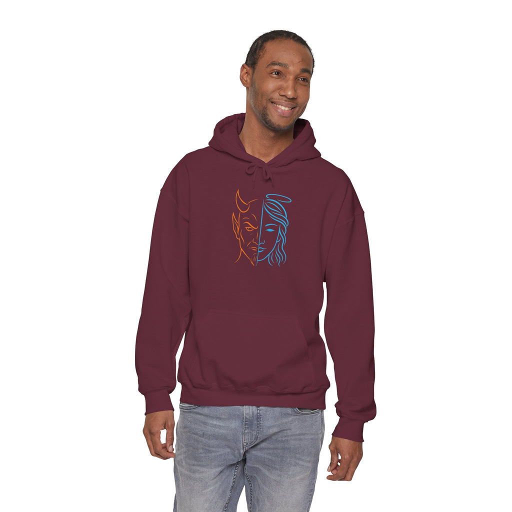 Duality Inspired Hoodie, Unisex Heavy Blend Sweatshirt, Balance is Beauty Apparel, Cozy Fashion, Gift for Her/Him, Casual Wear, Trendy [...]