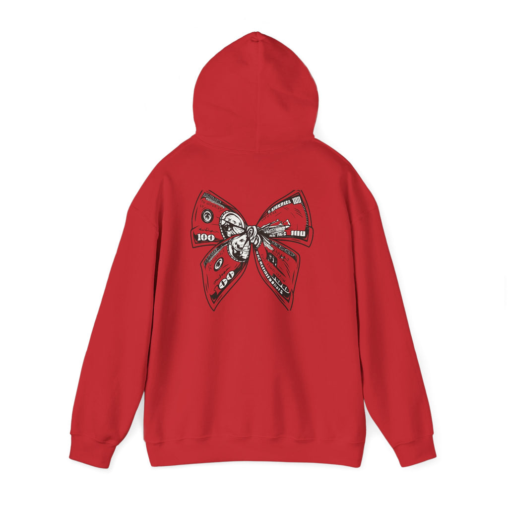 Rising Sun Hoodie with Money Bow Design | Cozy Unisex Sweatshirt for Chill Days, Gift for Friends, Streetwear, Spring Fashion
